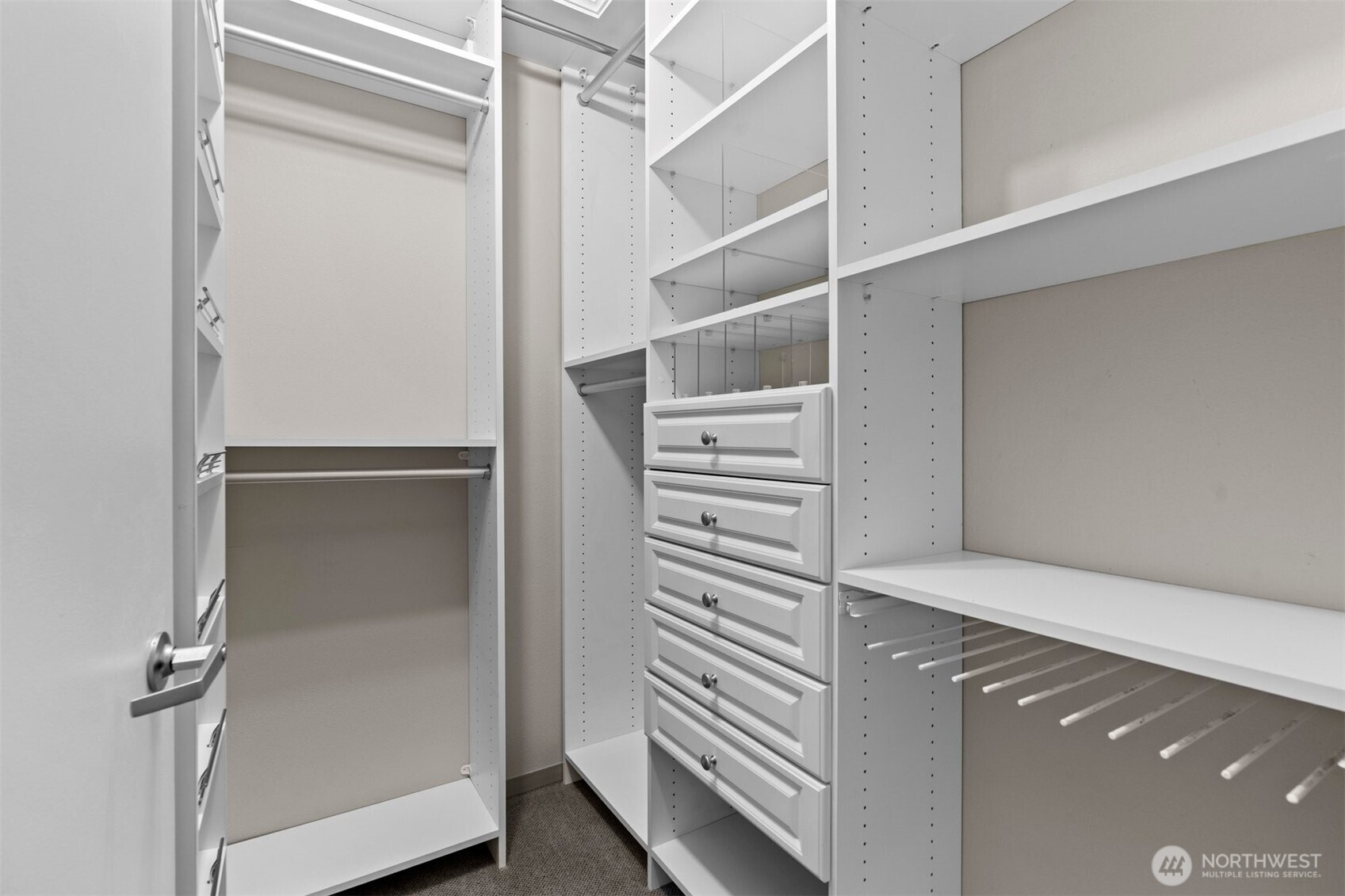 Ample closet storage.