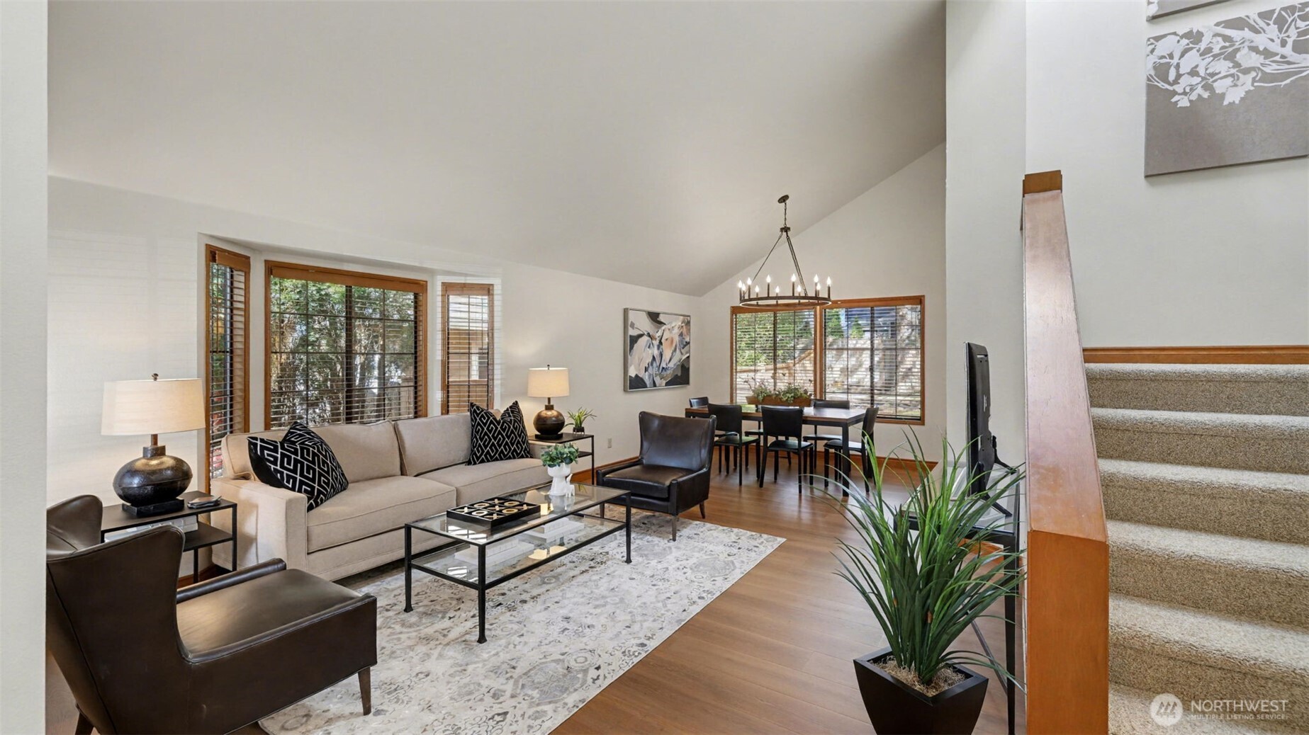 The home has excellent natural light on both floors.