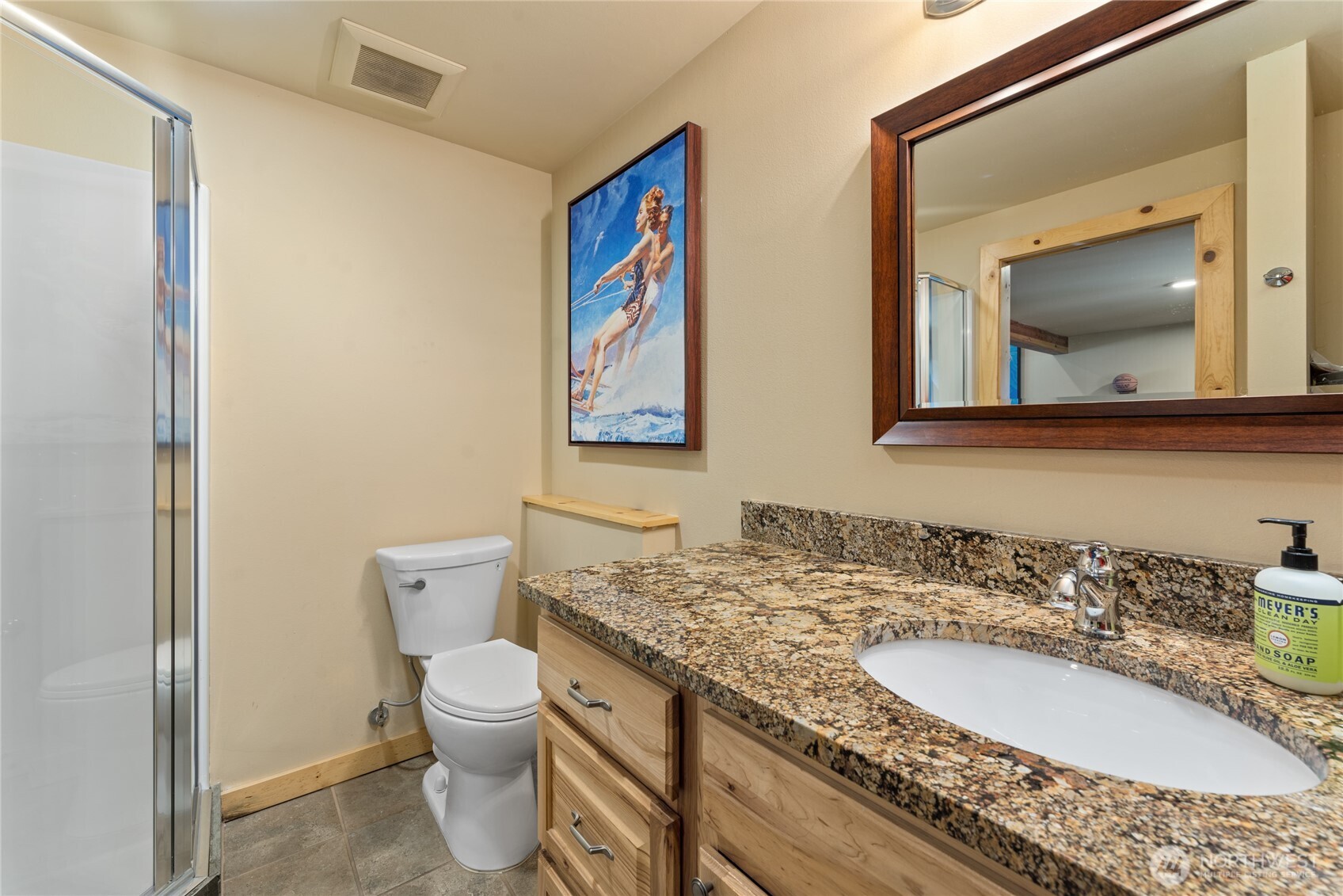 Detached carriage house bathroom.