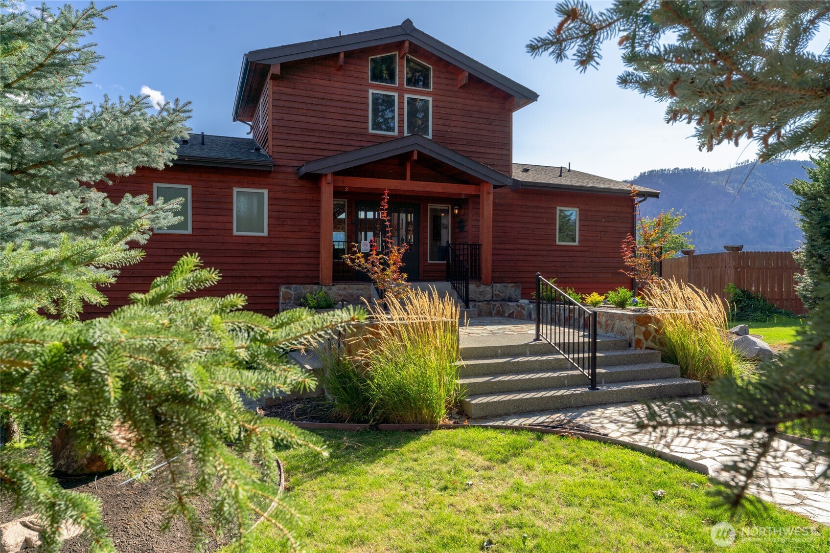 Daytime view of front door and entryway.