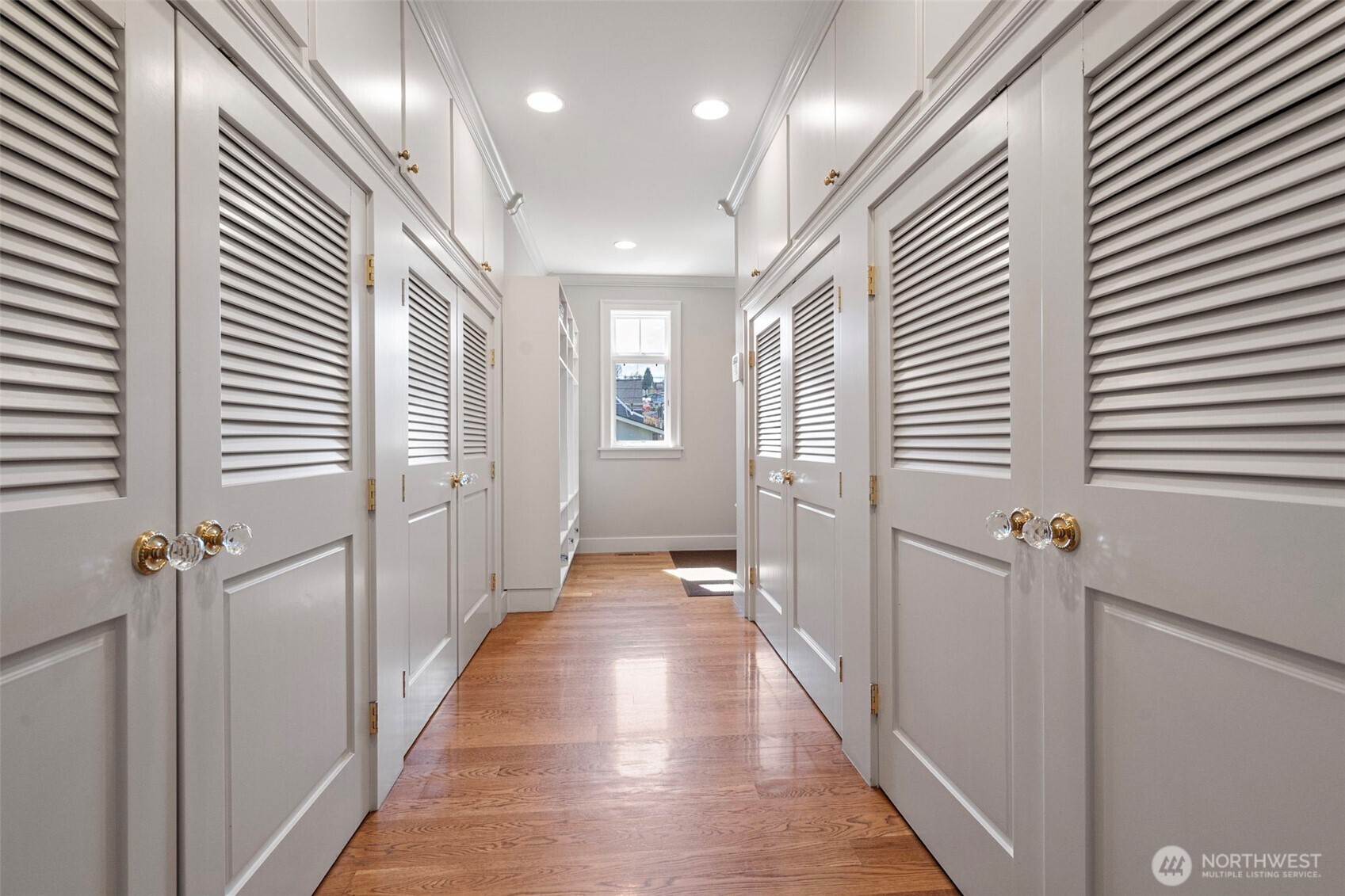 A dream mudroom with exceptional storage—so much space you may feel inclined to catalog where everything lives.
