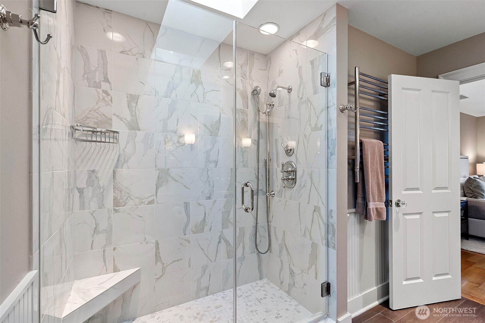 A tankless water heater ensures plenty of enjoyable warm showers!