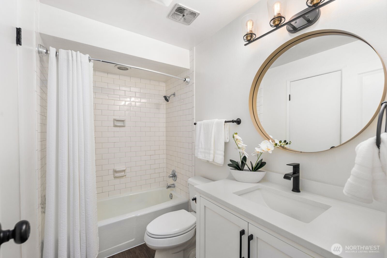 Updated modern bathroom.