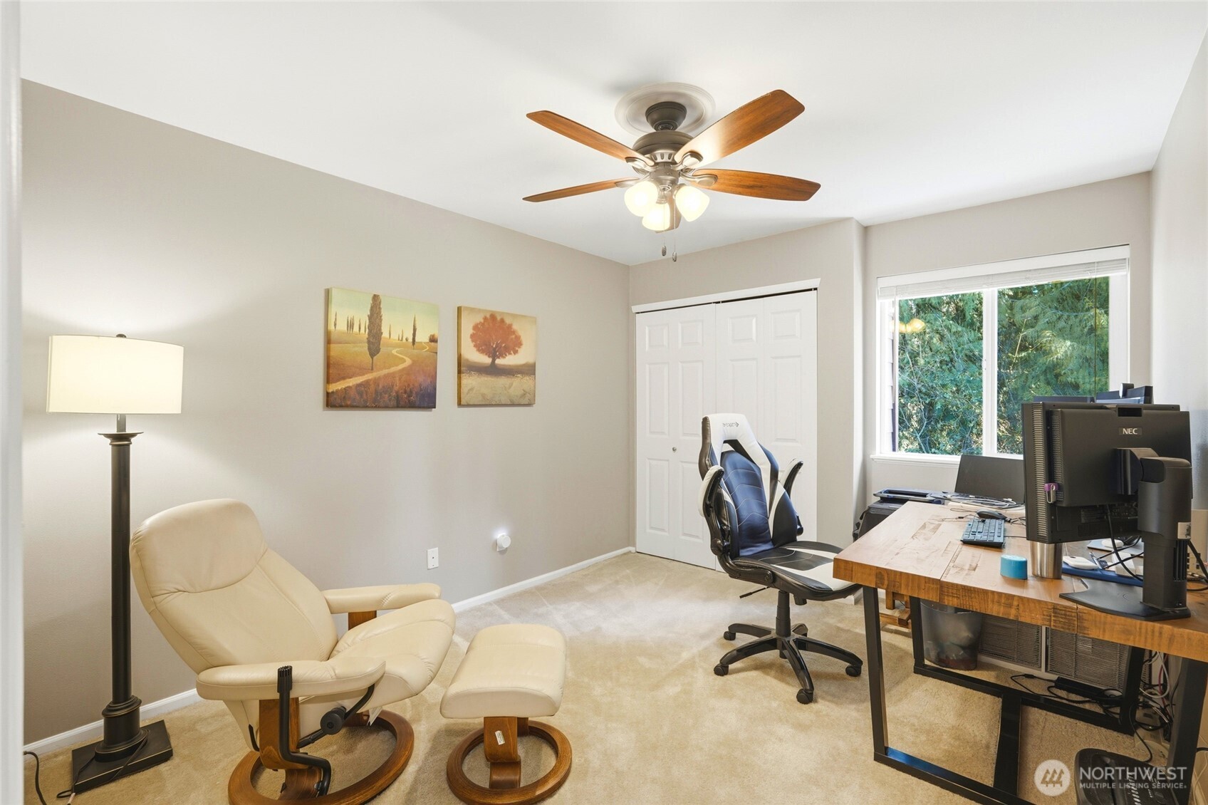 Bedroom #4...currently uses as an offcie.