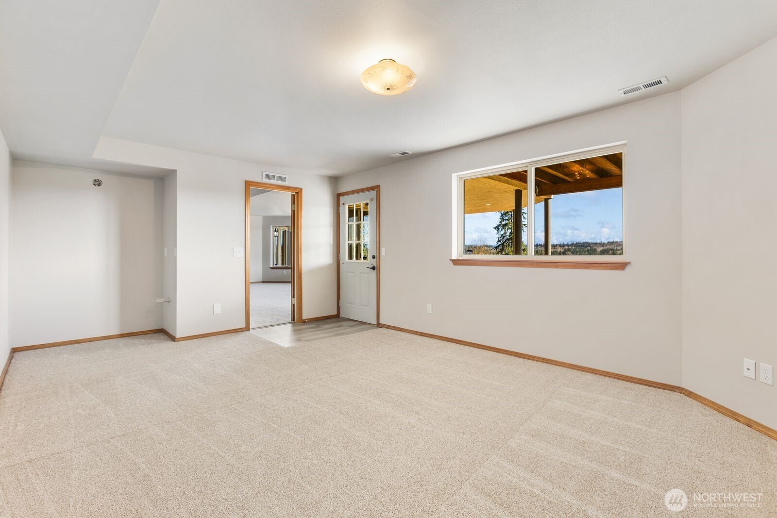 Downstairs Bedroom 1 with private entry