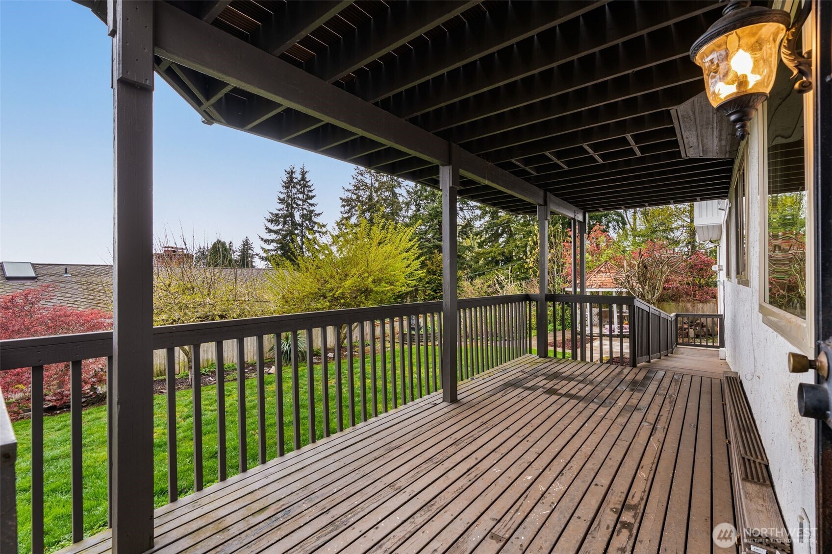 Lower level deck off family room.