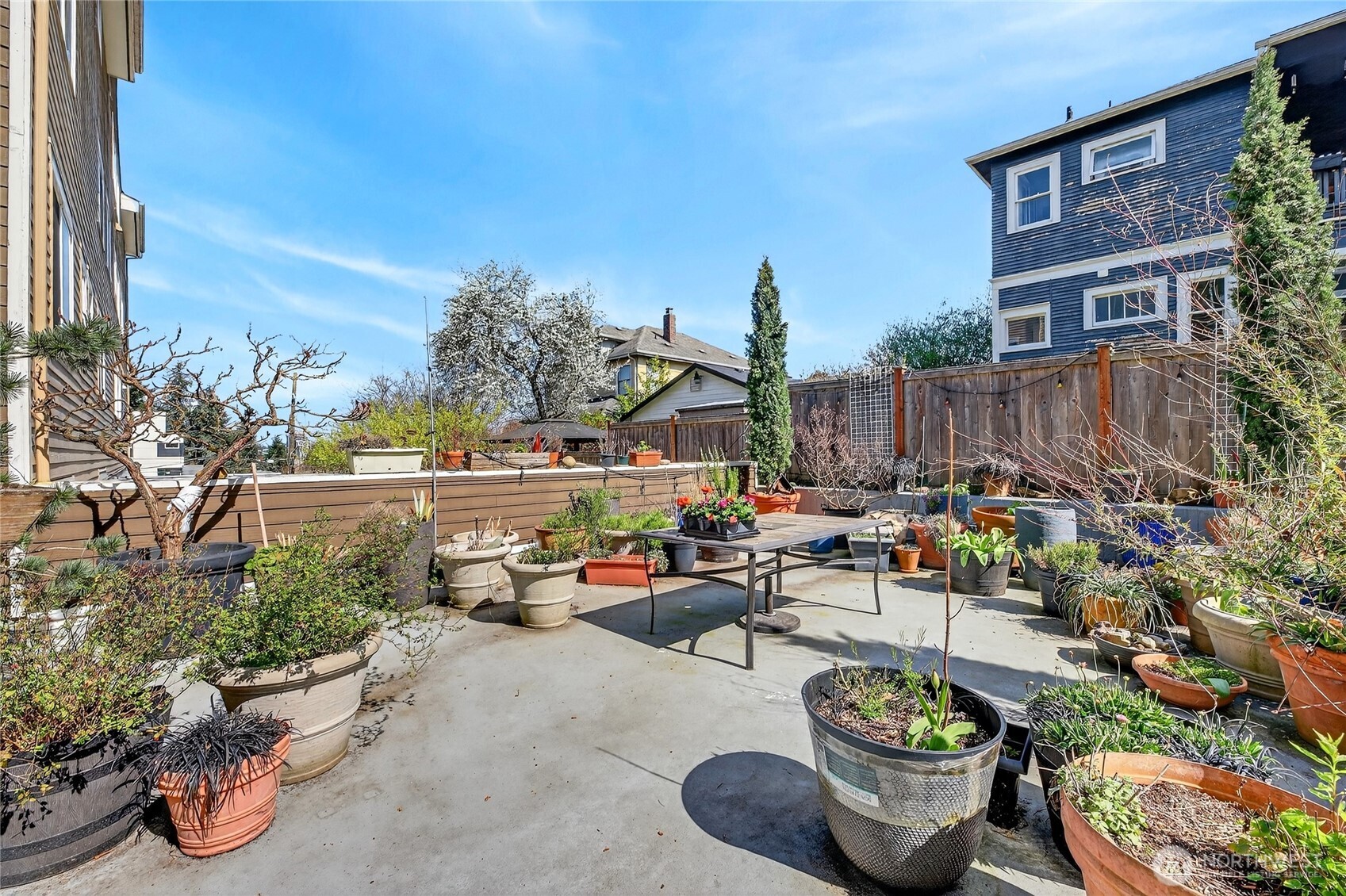 Community garden space.