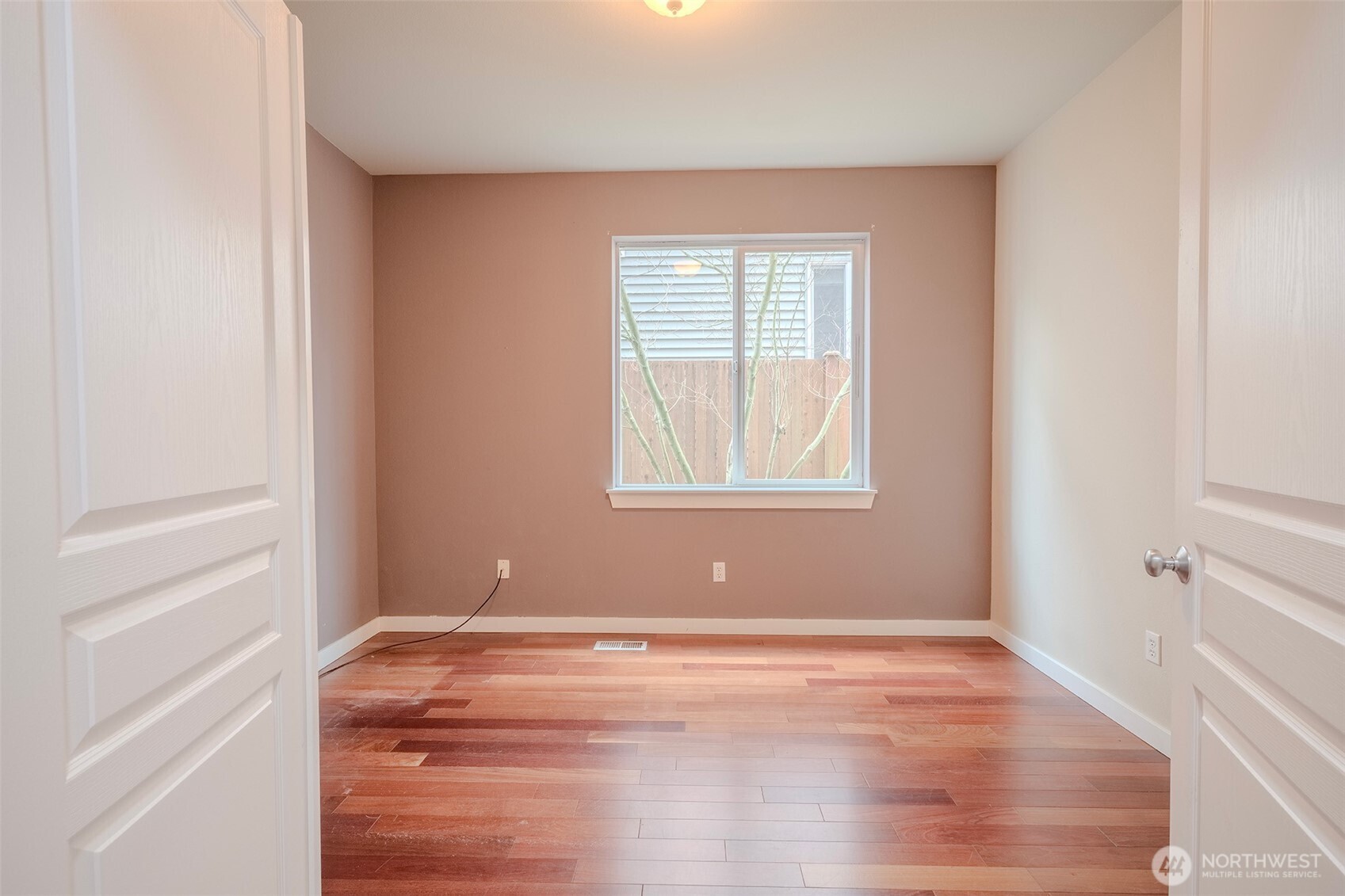 French door entry to office