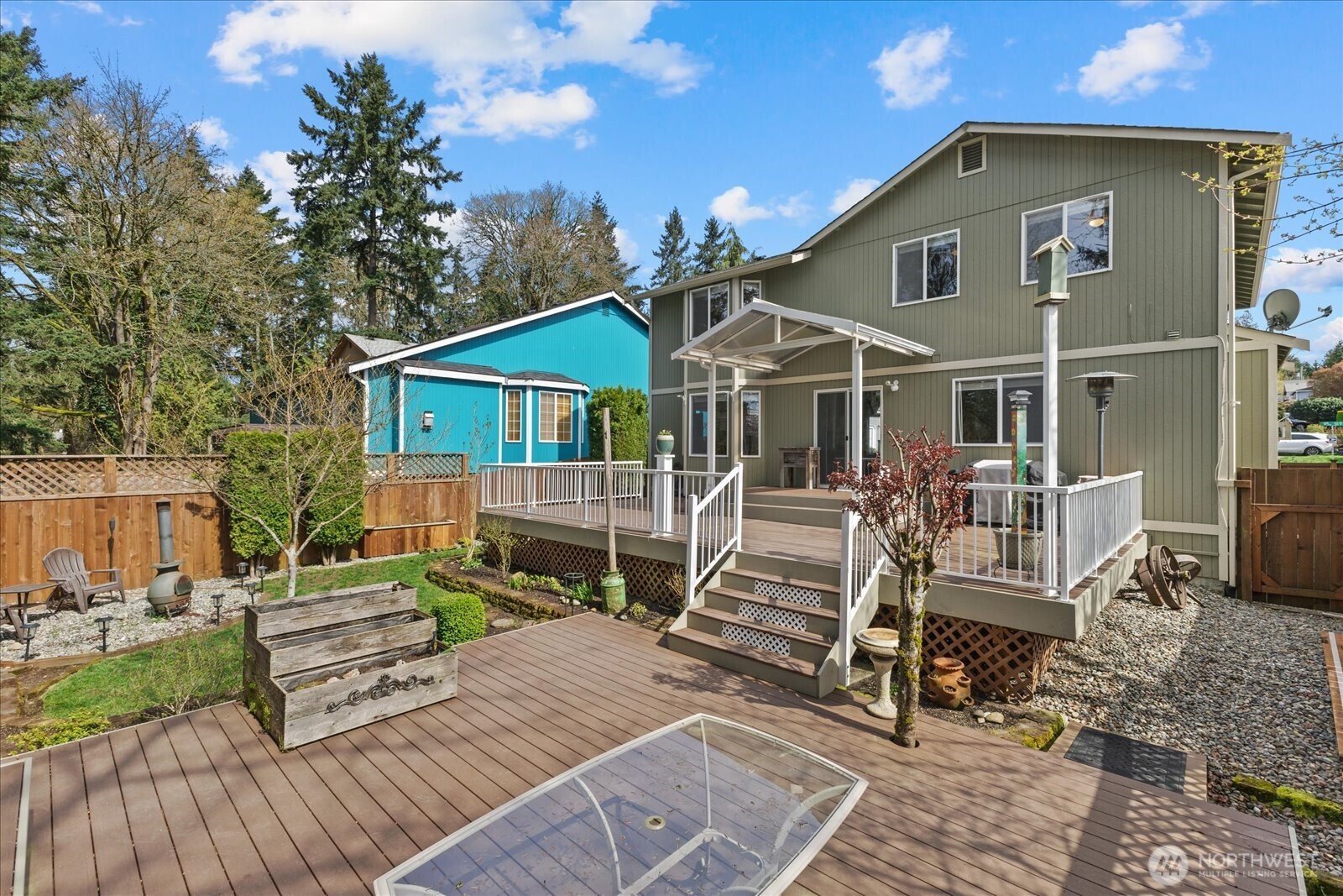 Step outside to your private backyard retreat