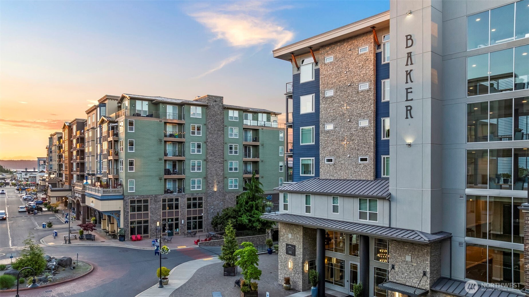 One of the most desirable buildings in Point Ruston, Baker Condominiums