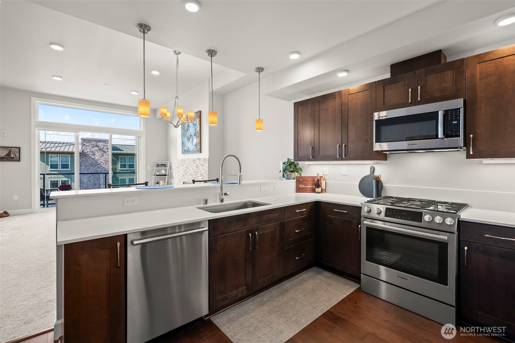 Open concept Living, dining and kitchen make entertaining a breeze