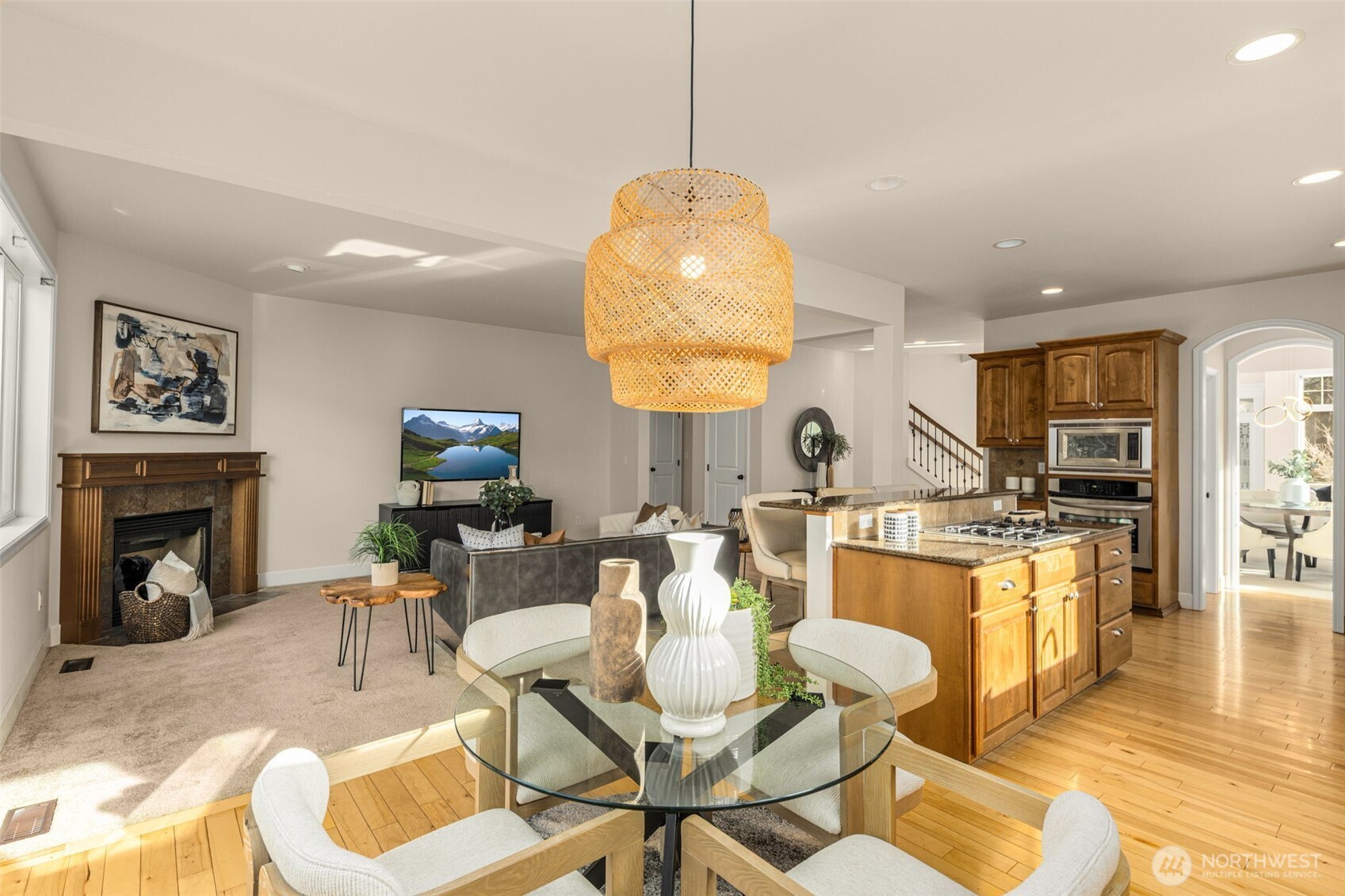 Breakfast nook off the kitchen