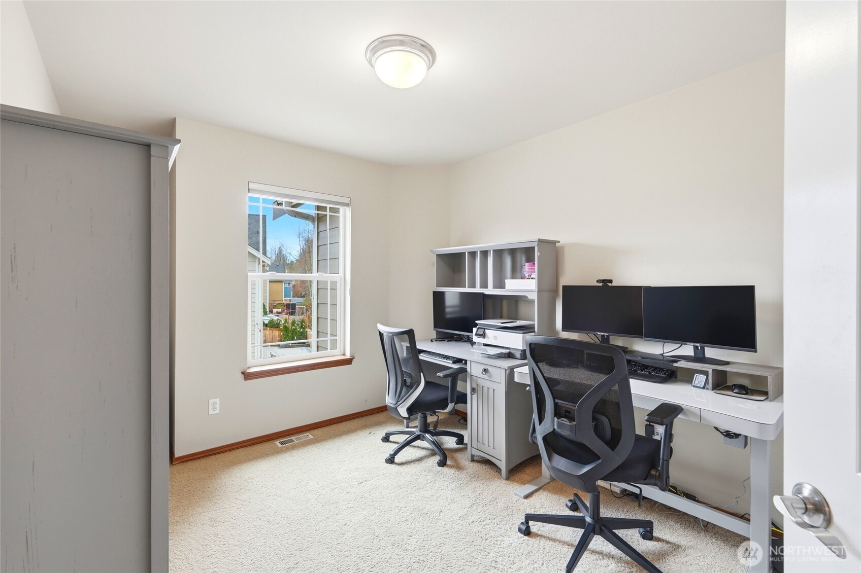 Third bedroom is currently being used as an office.