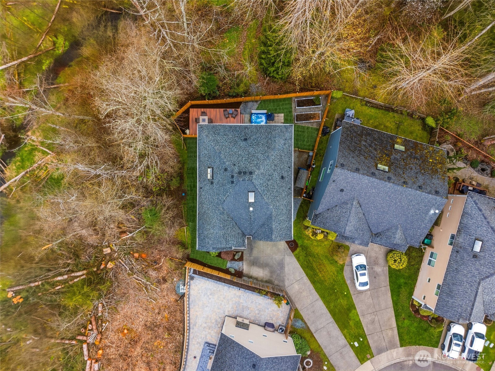 Home is at the end of a cul-de-sac and surrounded by an NGPA. That's about as private as it gets.