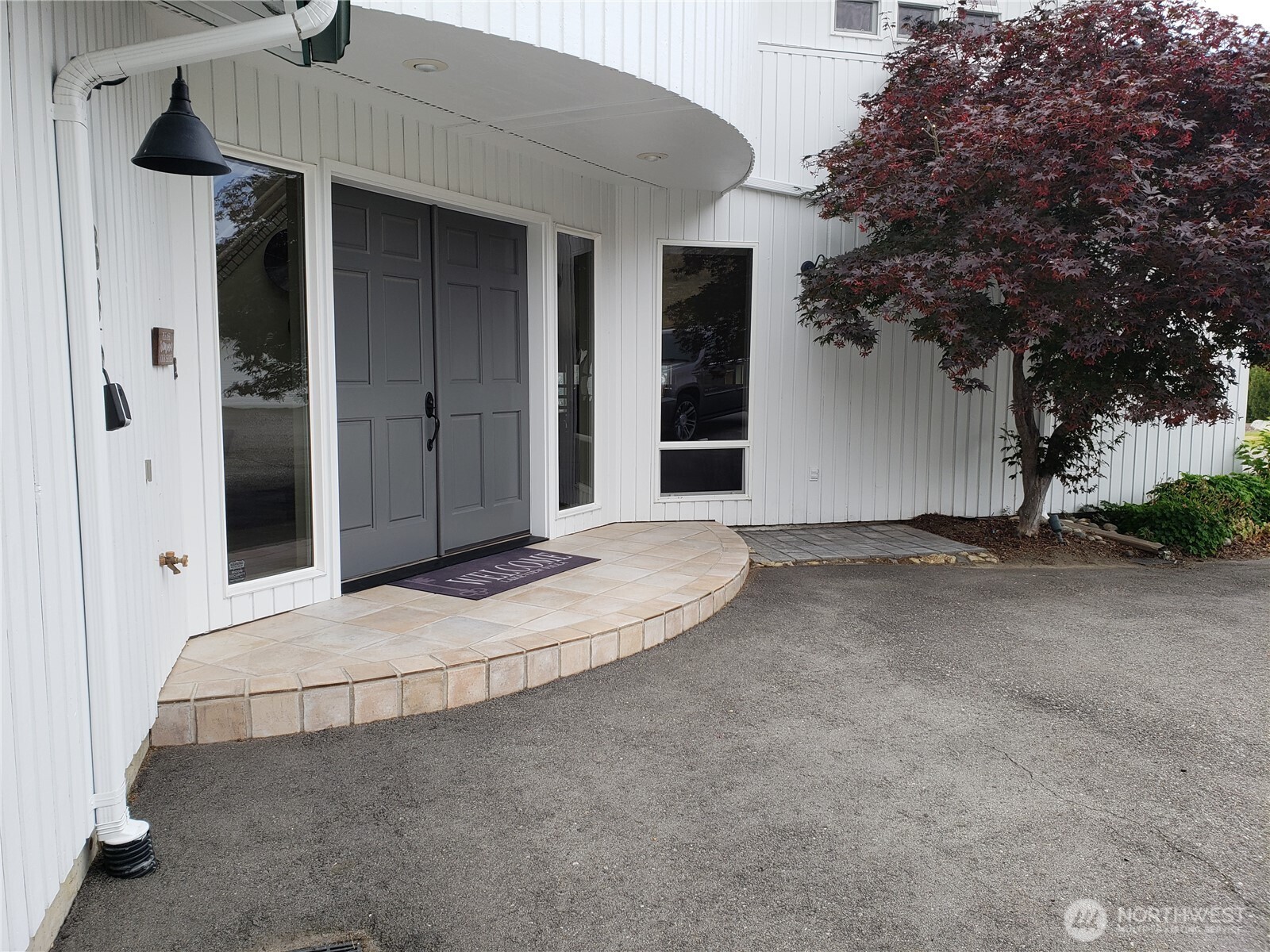 Large in-ground pool and deck