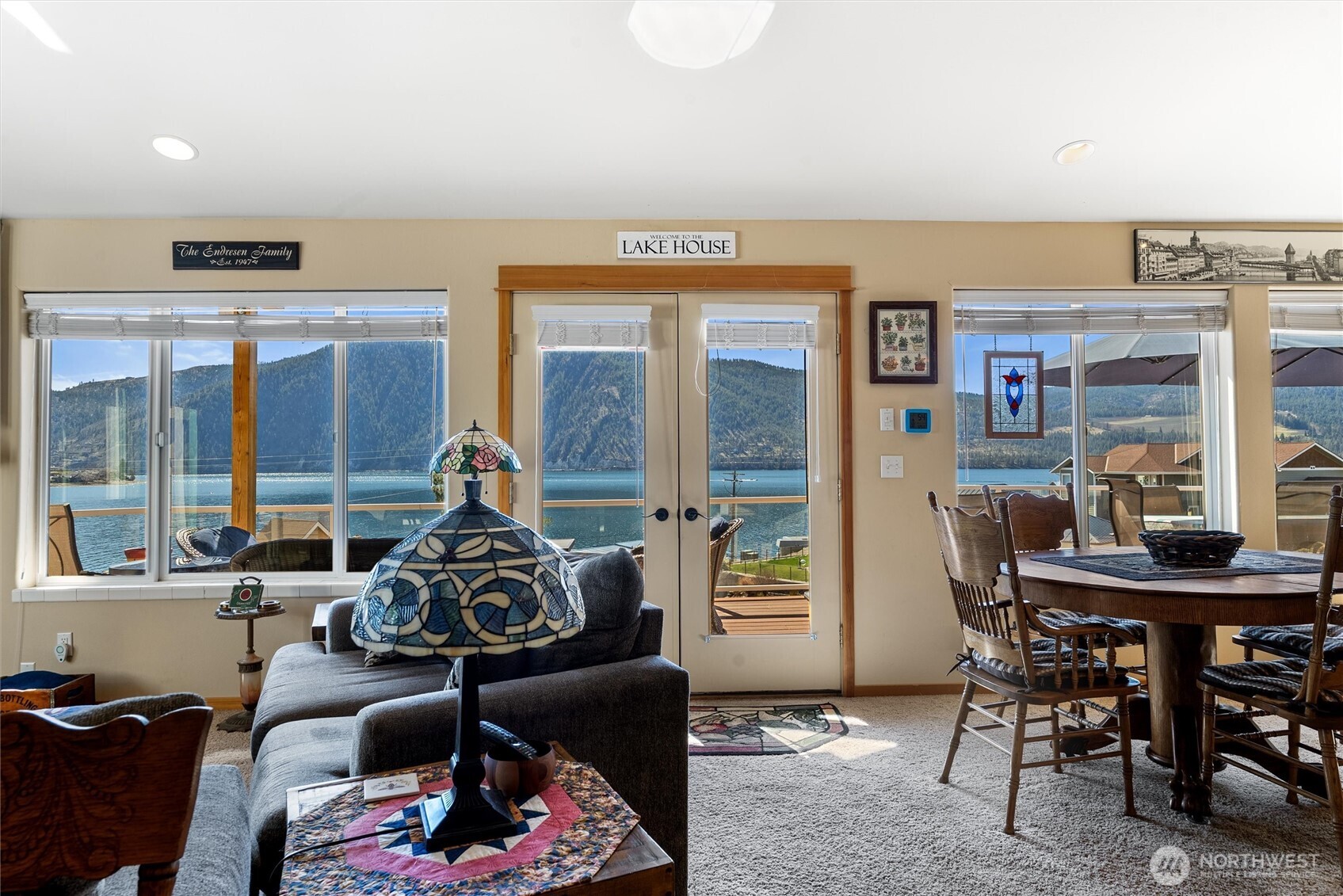 Kitchen with breakfast counter.