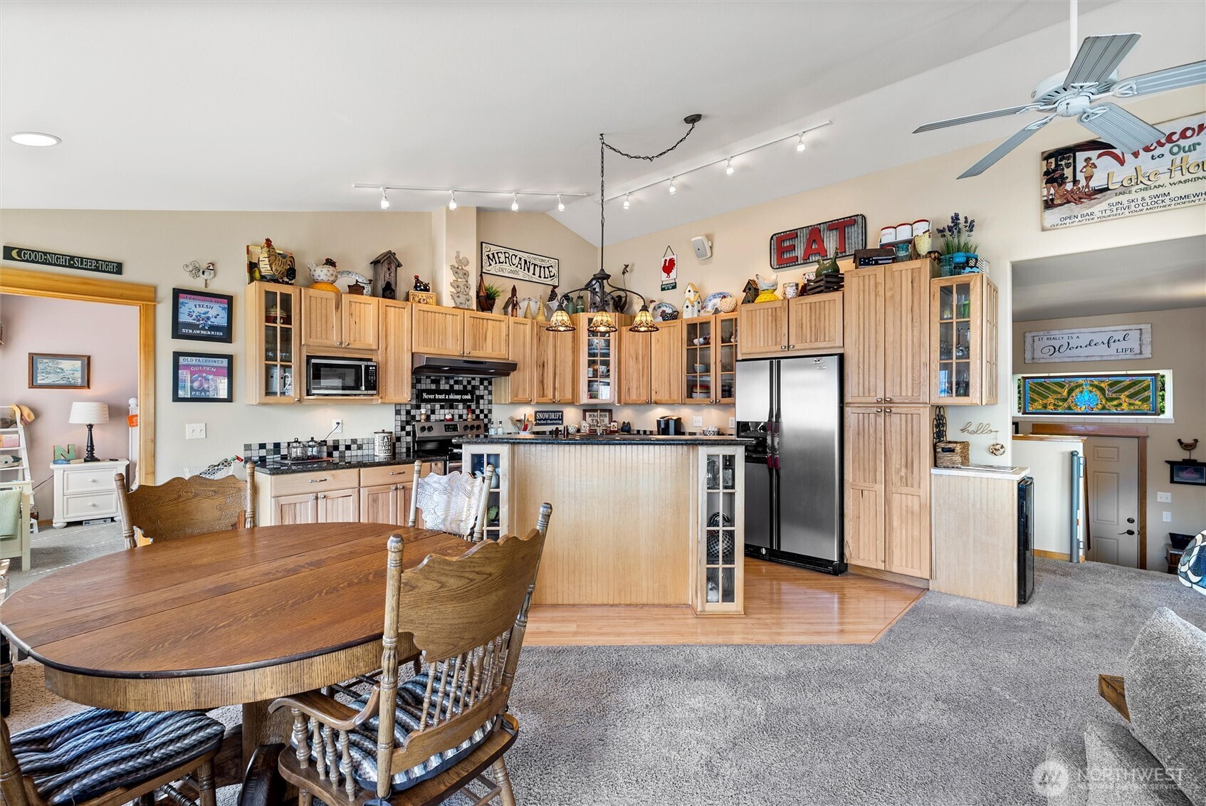 Dining to living room and incredible views throughout out upper level.