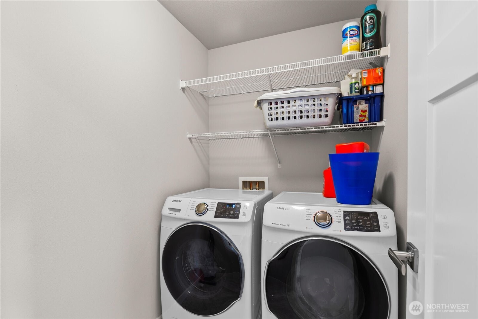 Conveniently located upper level laundry room
