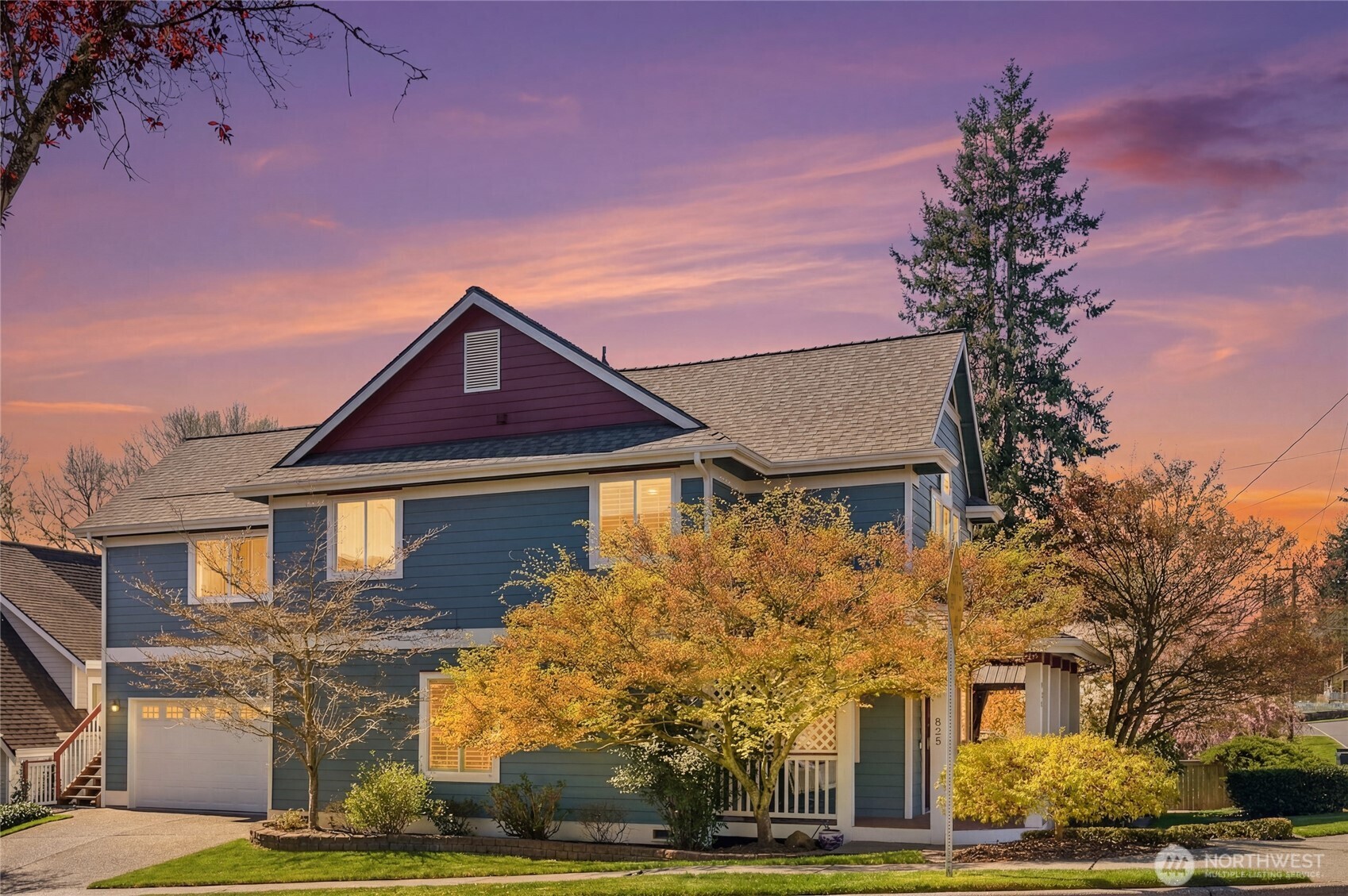 2-car garage, with plenty of extra storage, and workstation.