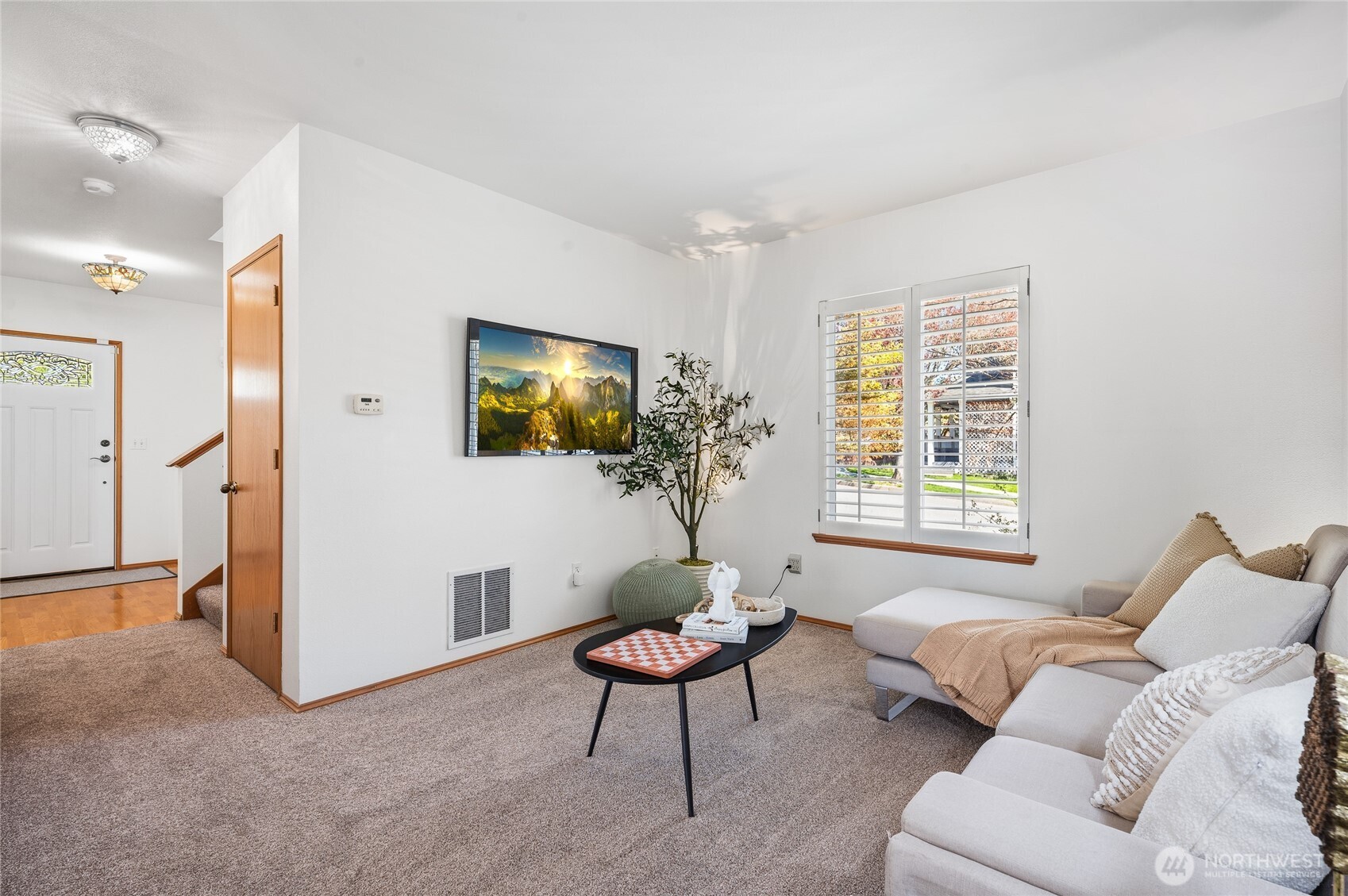 Formal living room tucked on the other side of the house for intimate gatherings.
