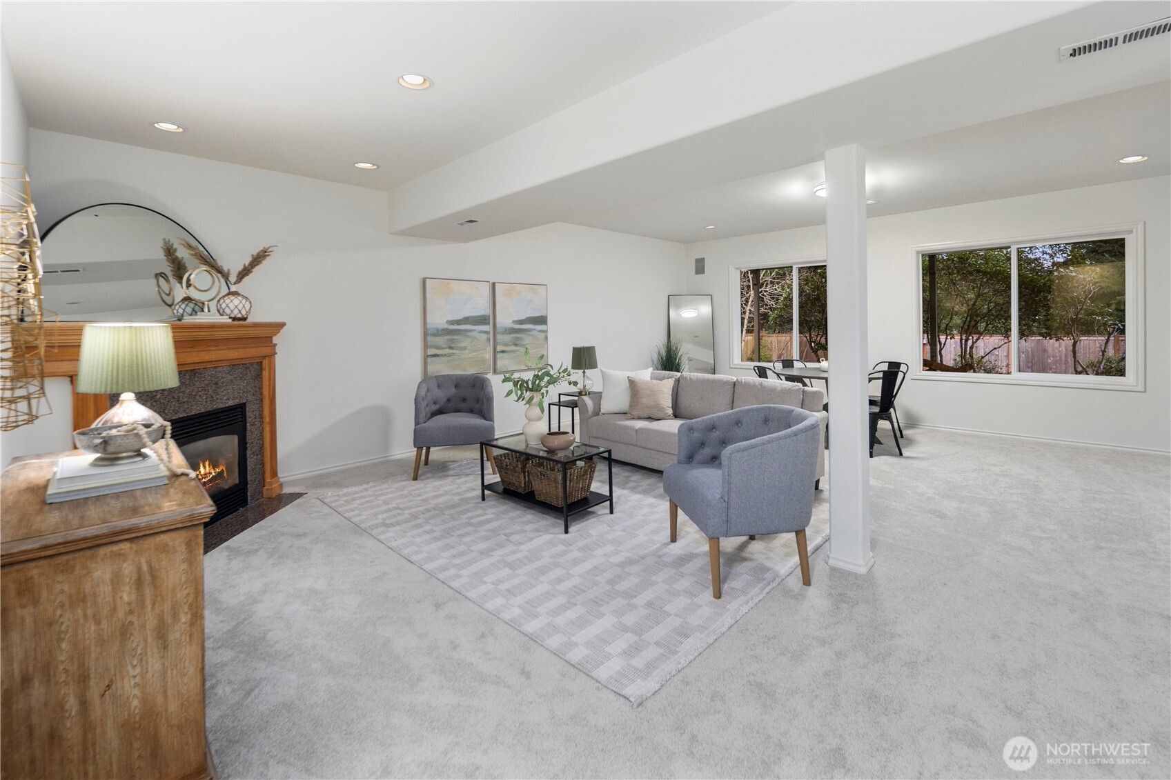 Finished basement perfect for multigenerational living or rental potential