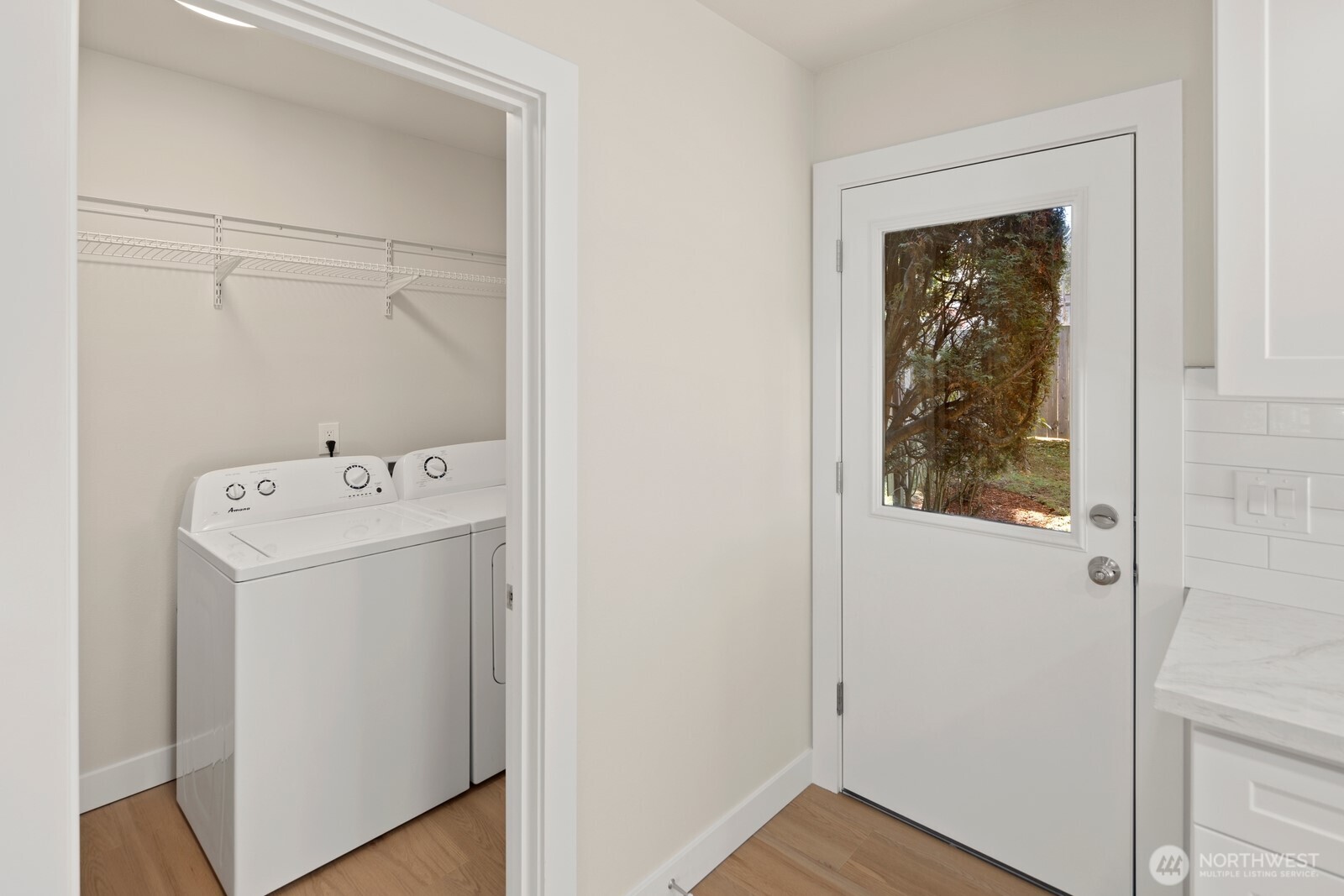 UNIT B - utility closet and unit entry