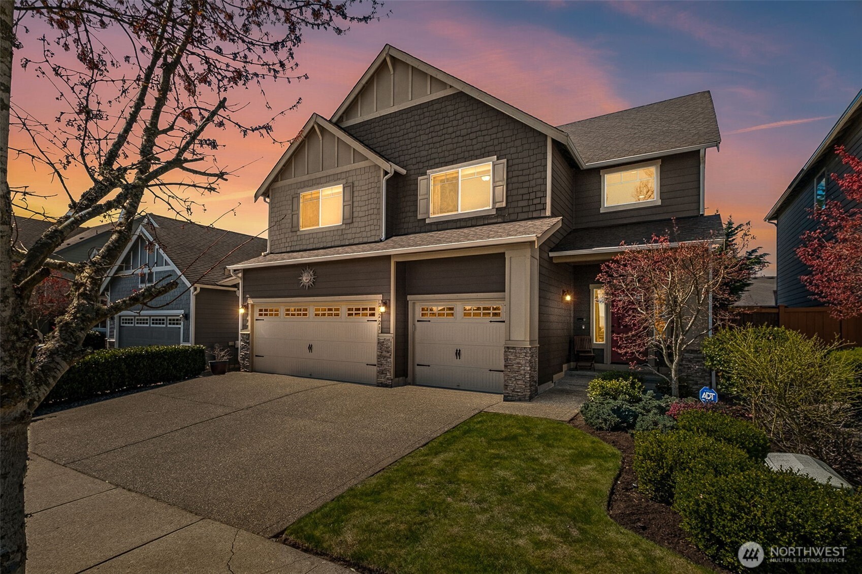 This gorgeous home is thoughtfully designed with stunning architectural accents and a delightful backyard!