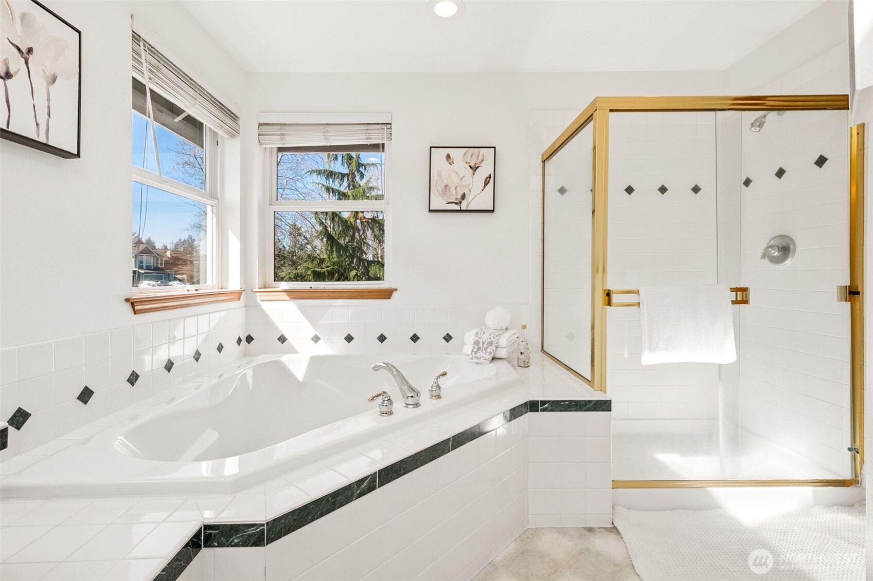 Let the daylight in to brighten your in-home spa-like experience!