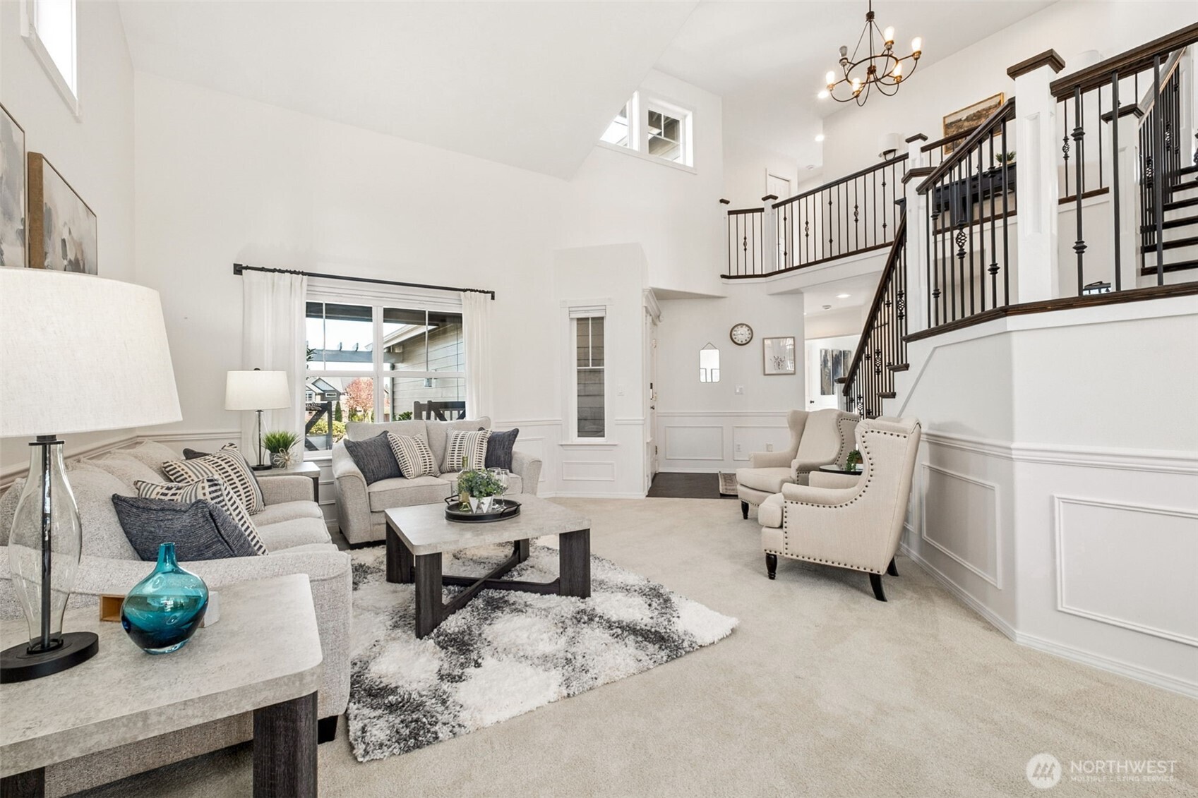 From the floor, to the walls, windows, staircase and ceiling, nothing was left to chance in this beautifully designed home.