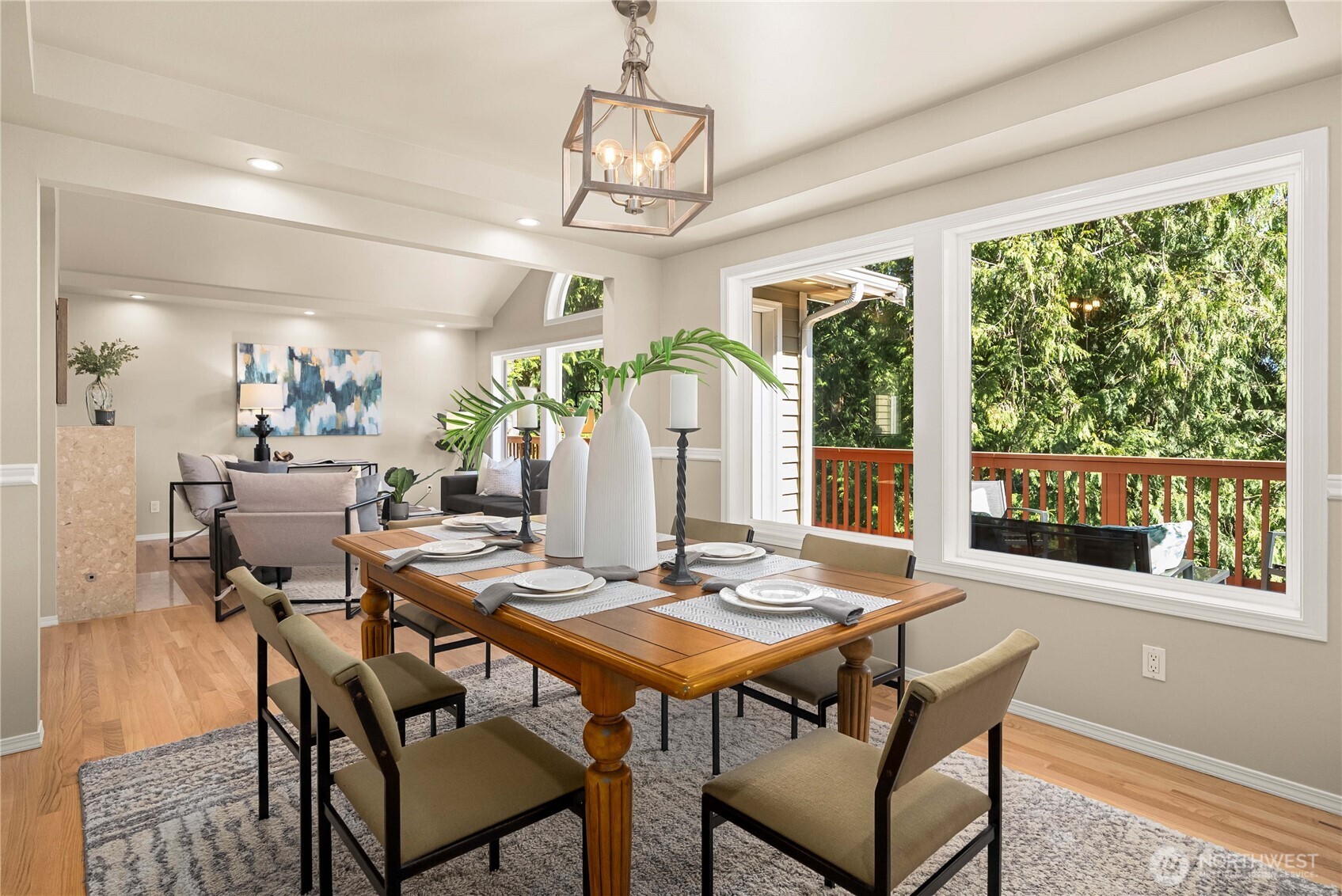 The living room is a bright and inviting gathering space.