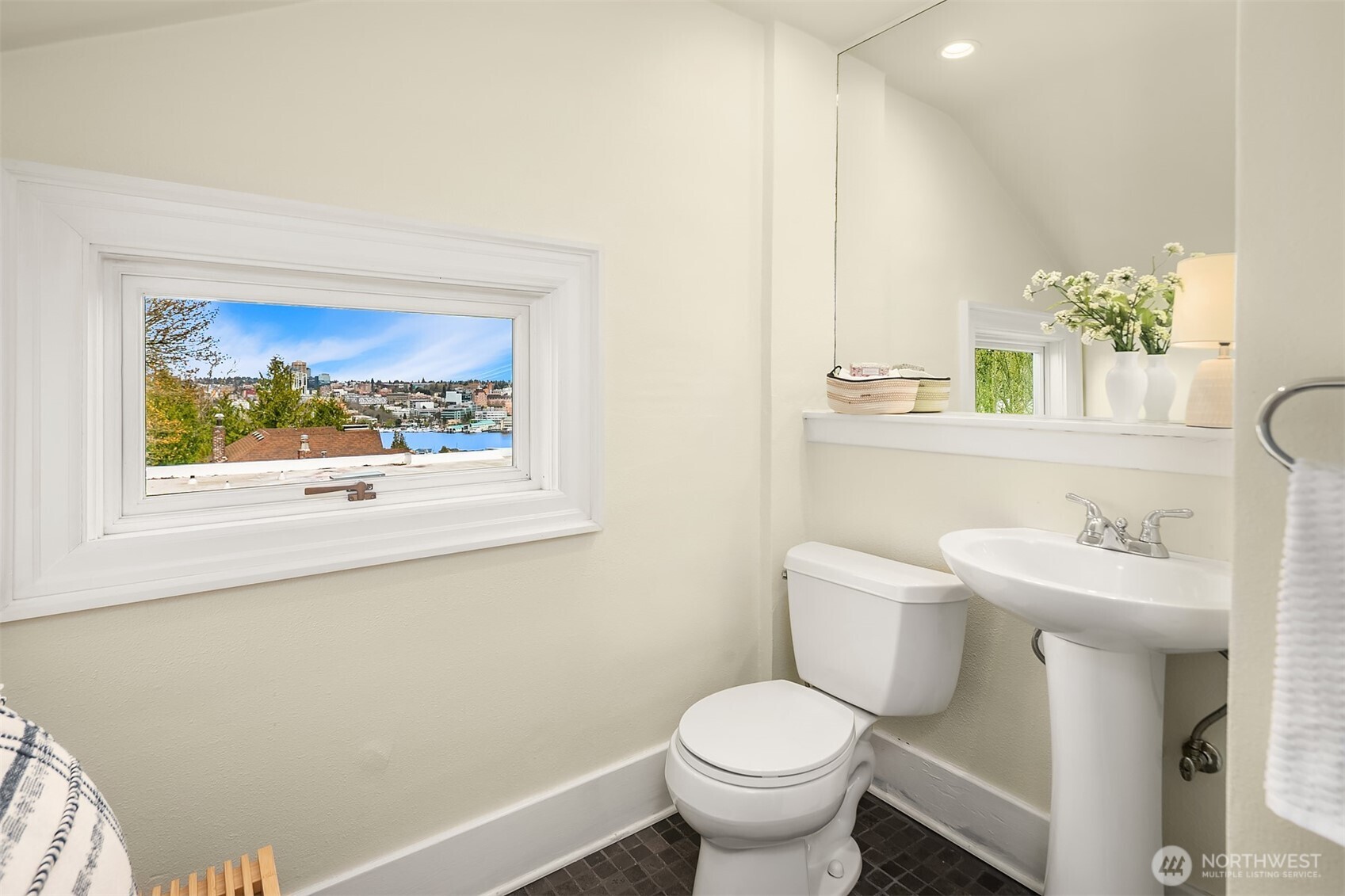 Upper level half bath.