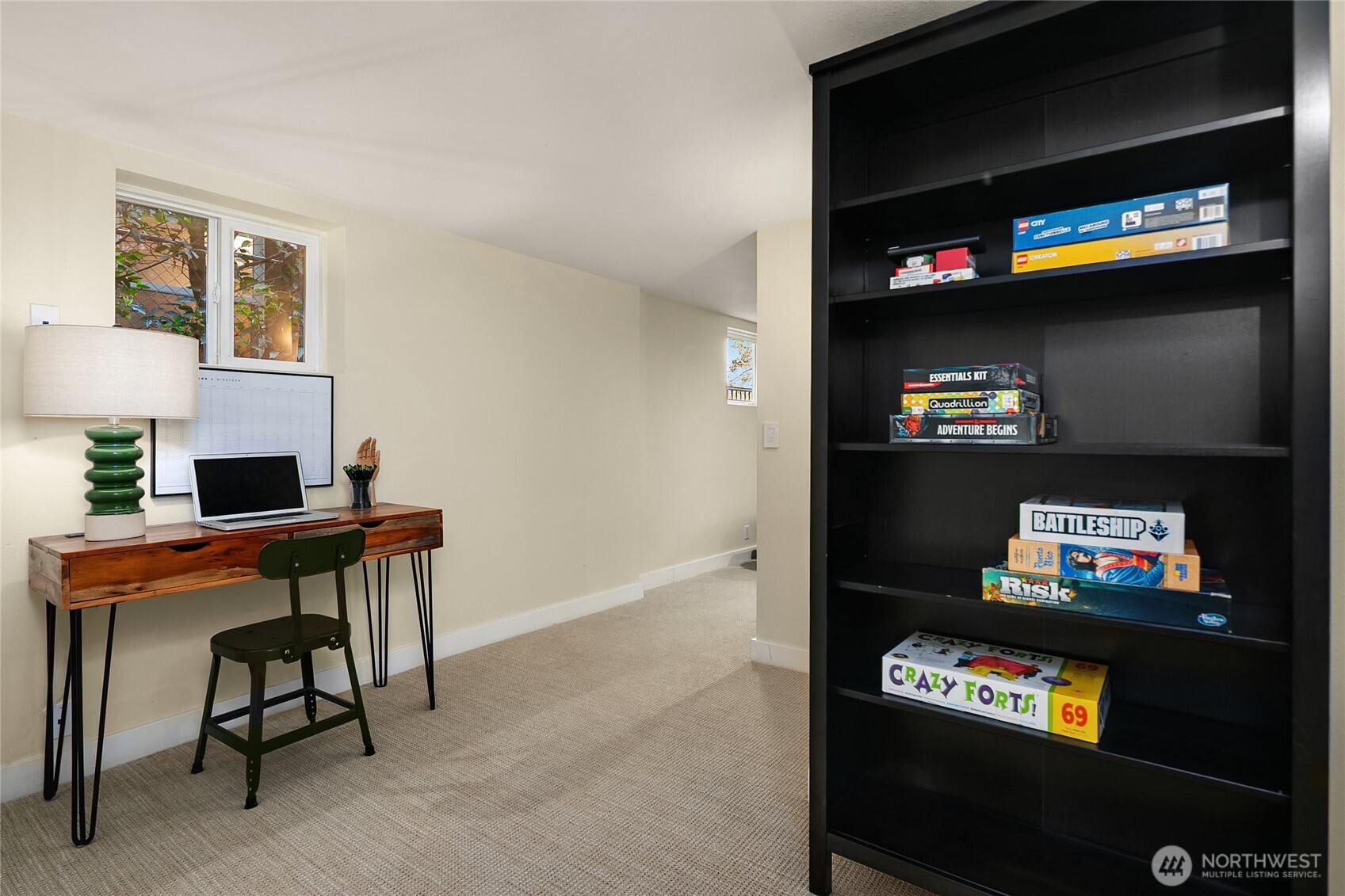 So many options including a perfect space for work and study.