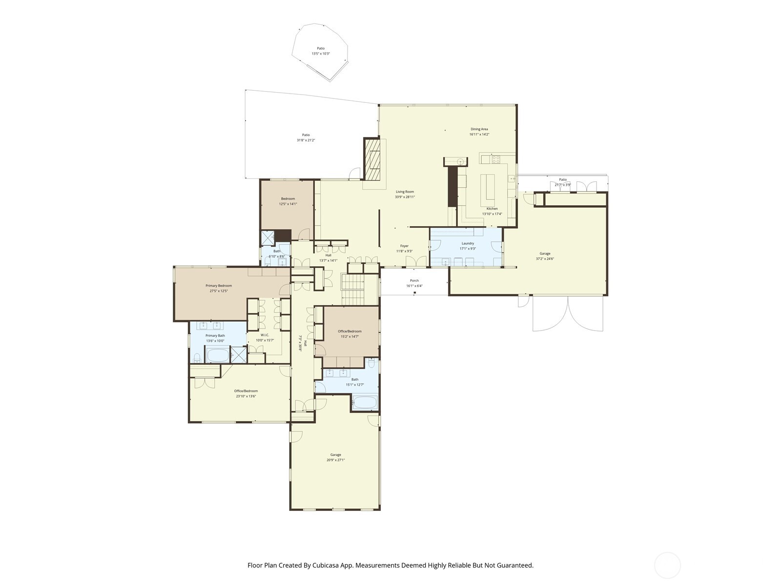 Main floor.  4 bedrooms (including primary suite).