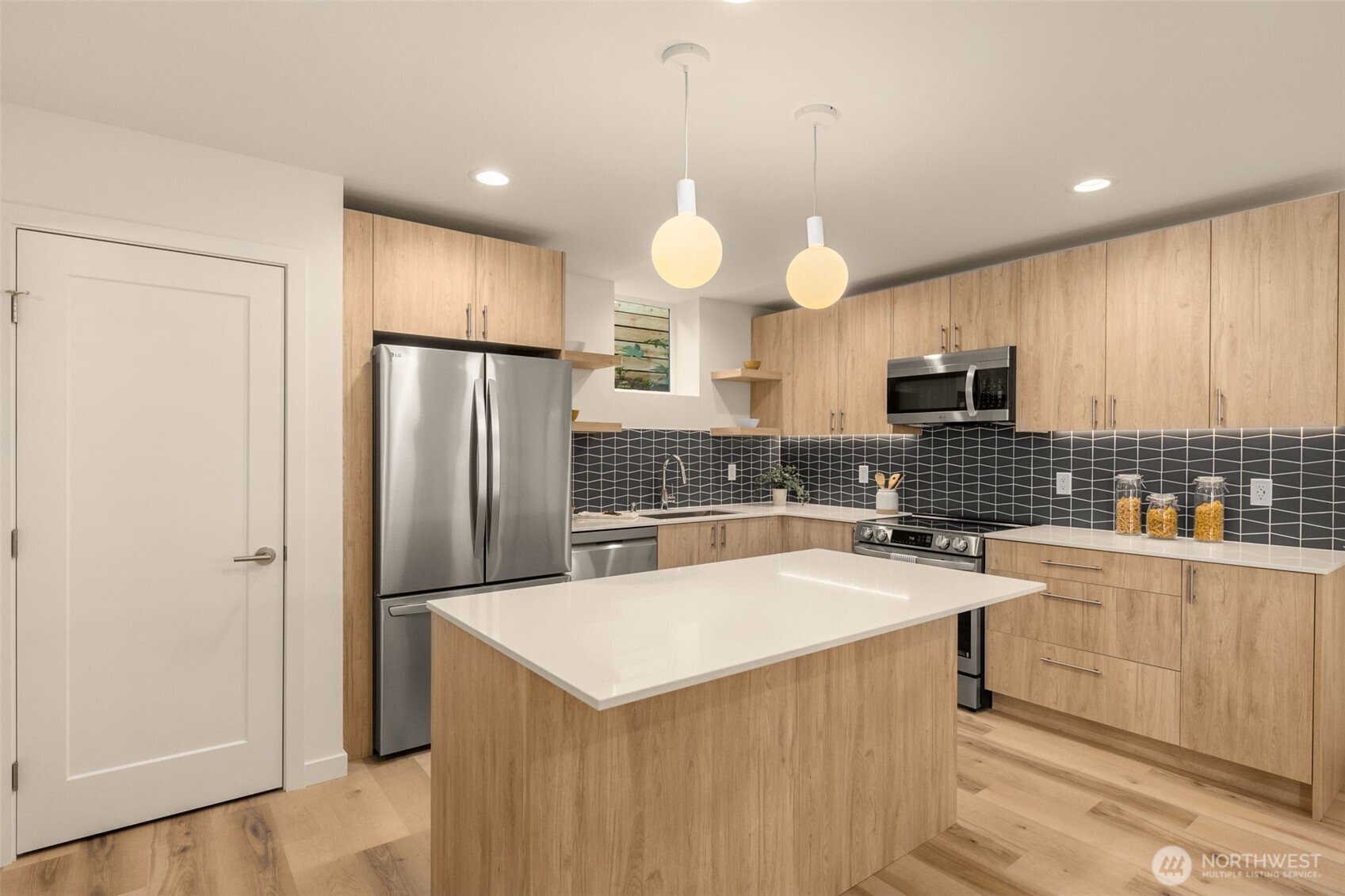 Premium LG stainless steel appliances.