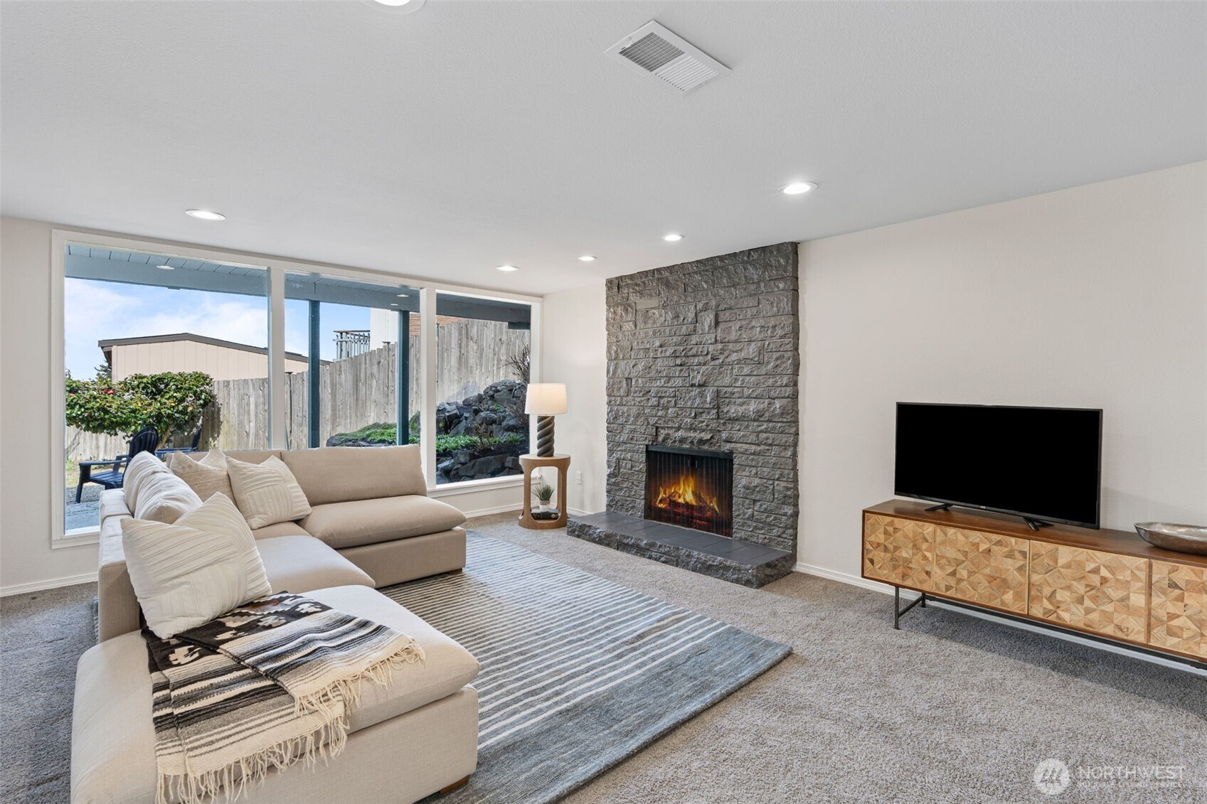 Family Room (Lower Level)  1710 North Bridgeview Drive, Tacoma, WA 98406