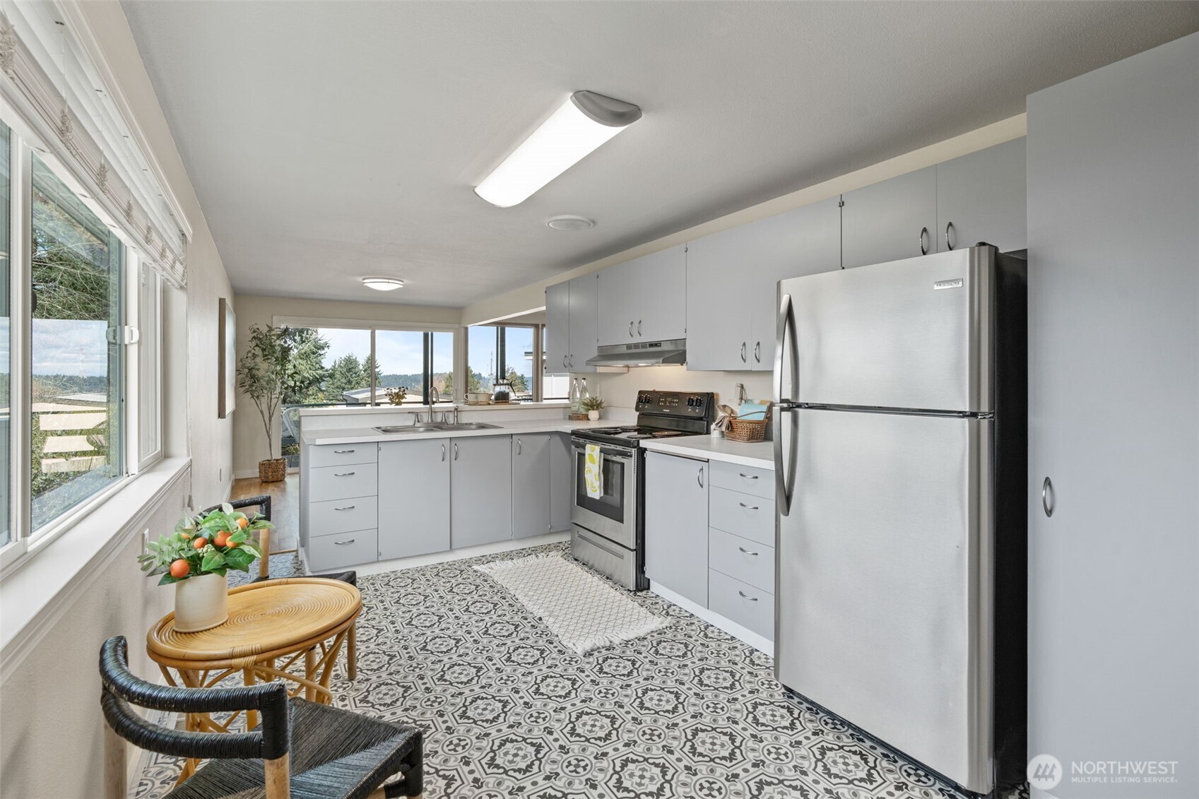 Kitchen with Eating Space  1710 North Bridgeview Drive, Tacoma, WA 98406