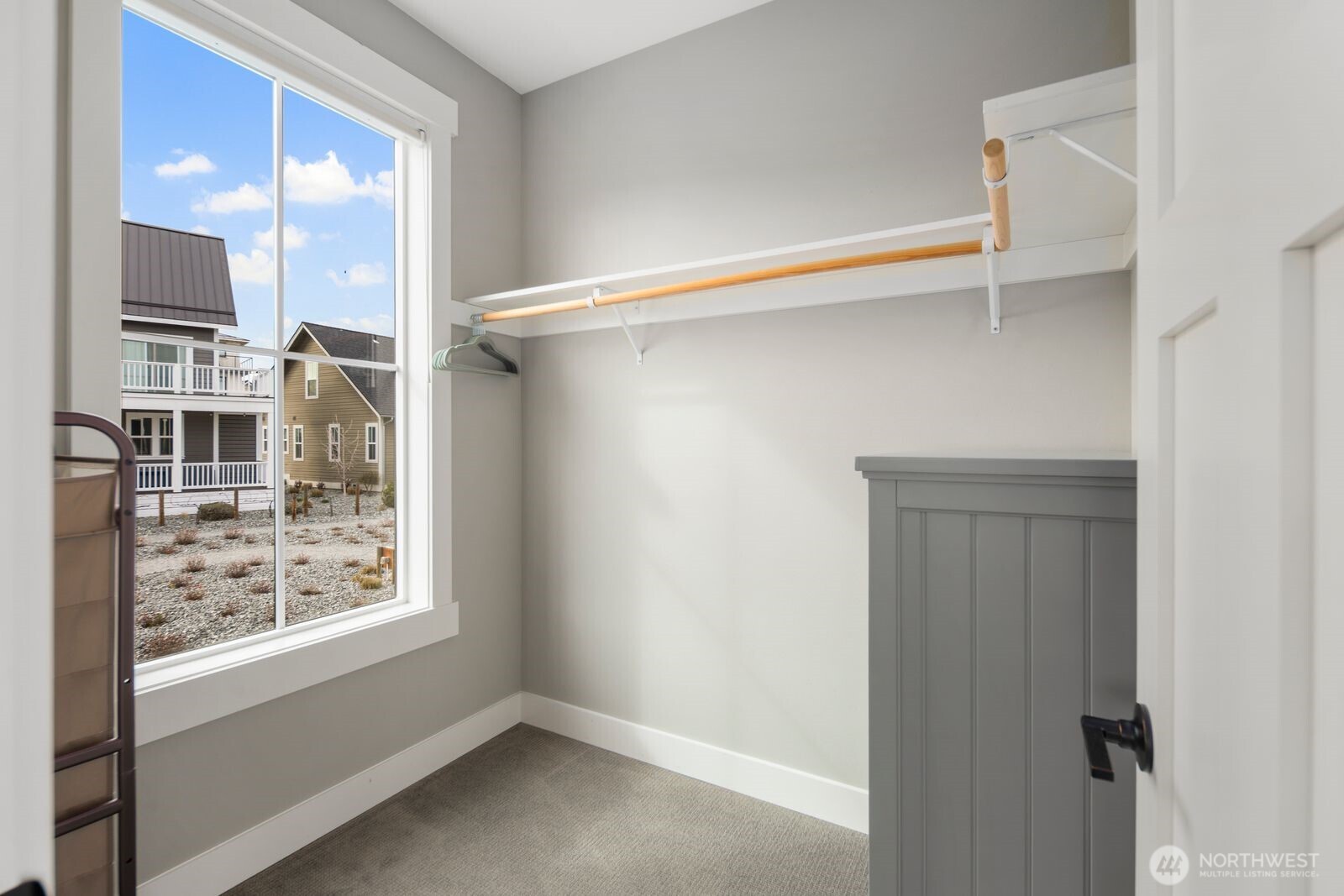 Walk-in primary closet