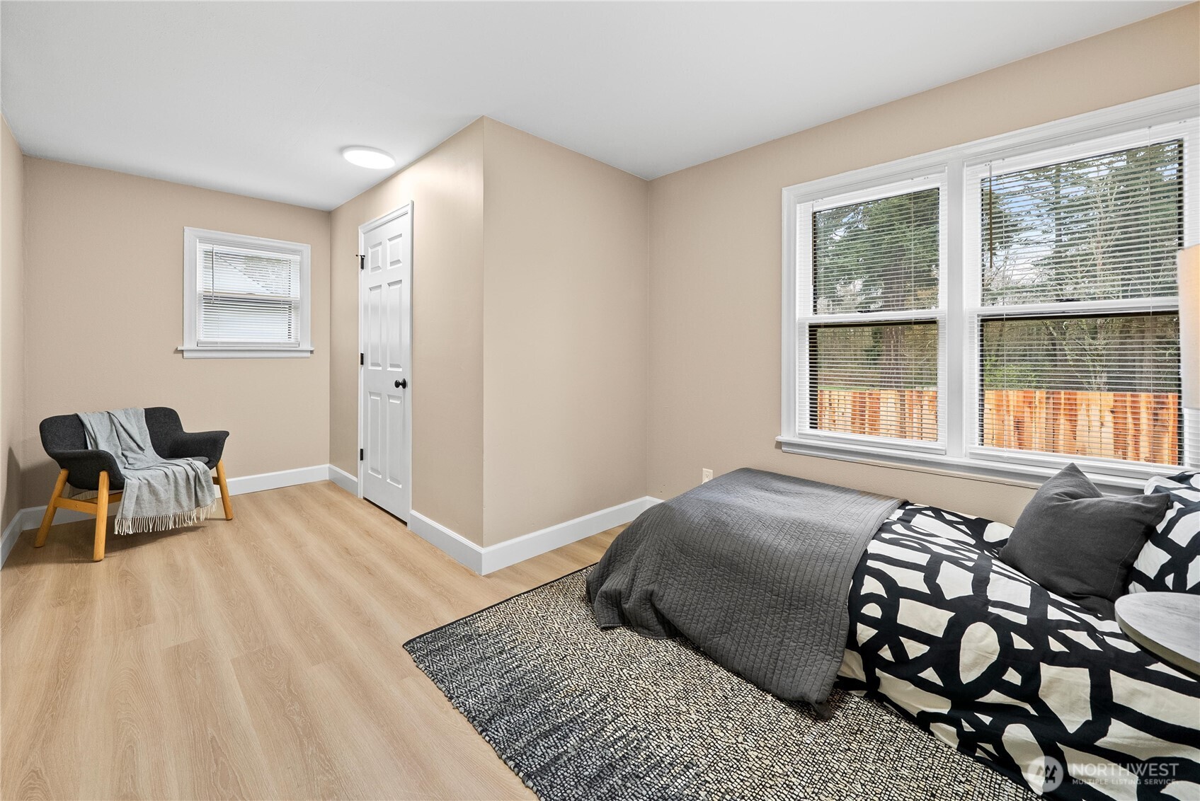 Large second bedroom with walk in closet