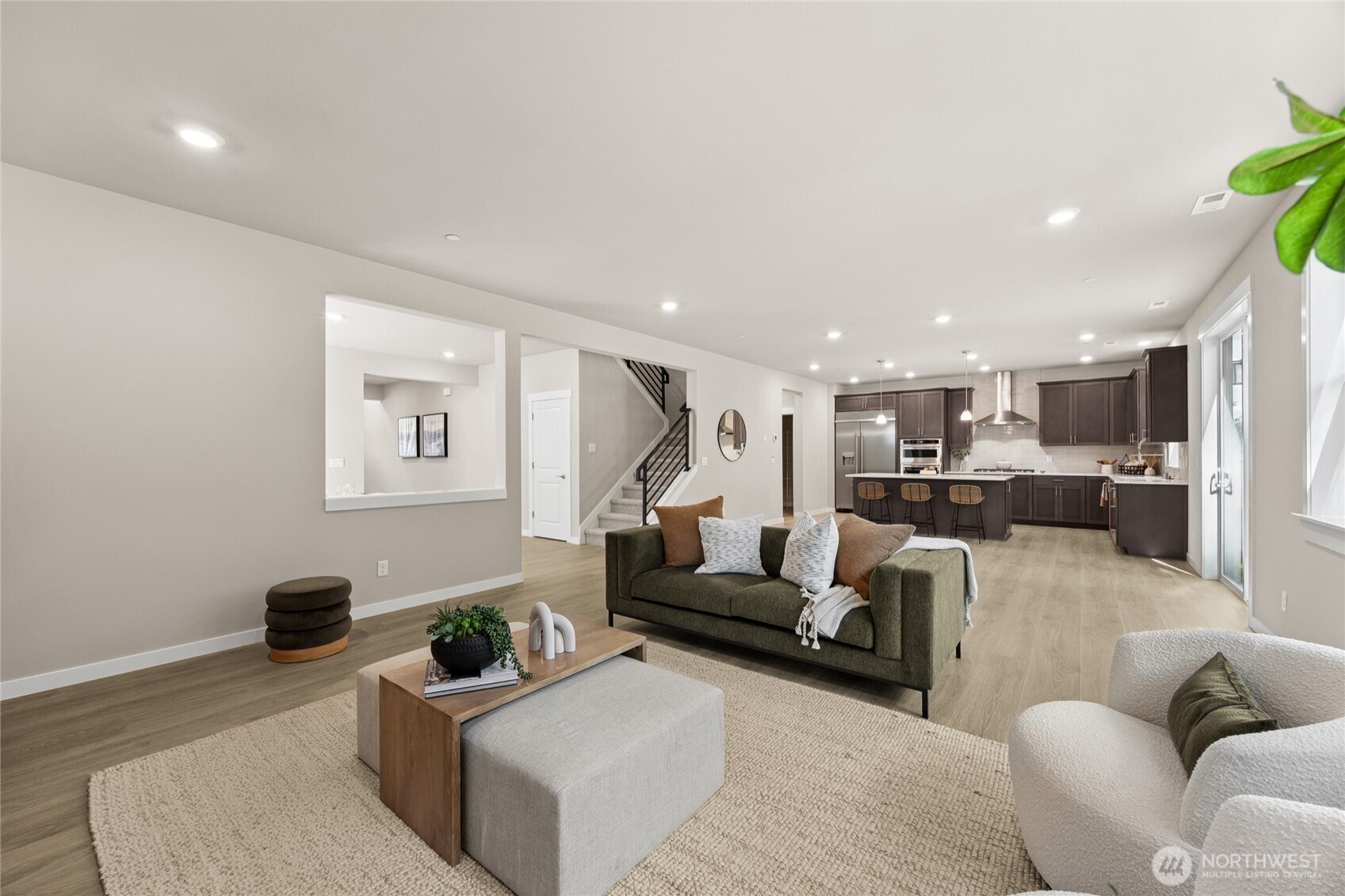 Spacious main living area with seamless flow throughout the home.