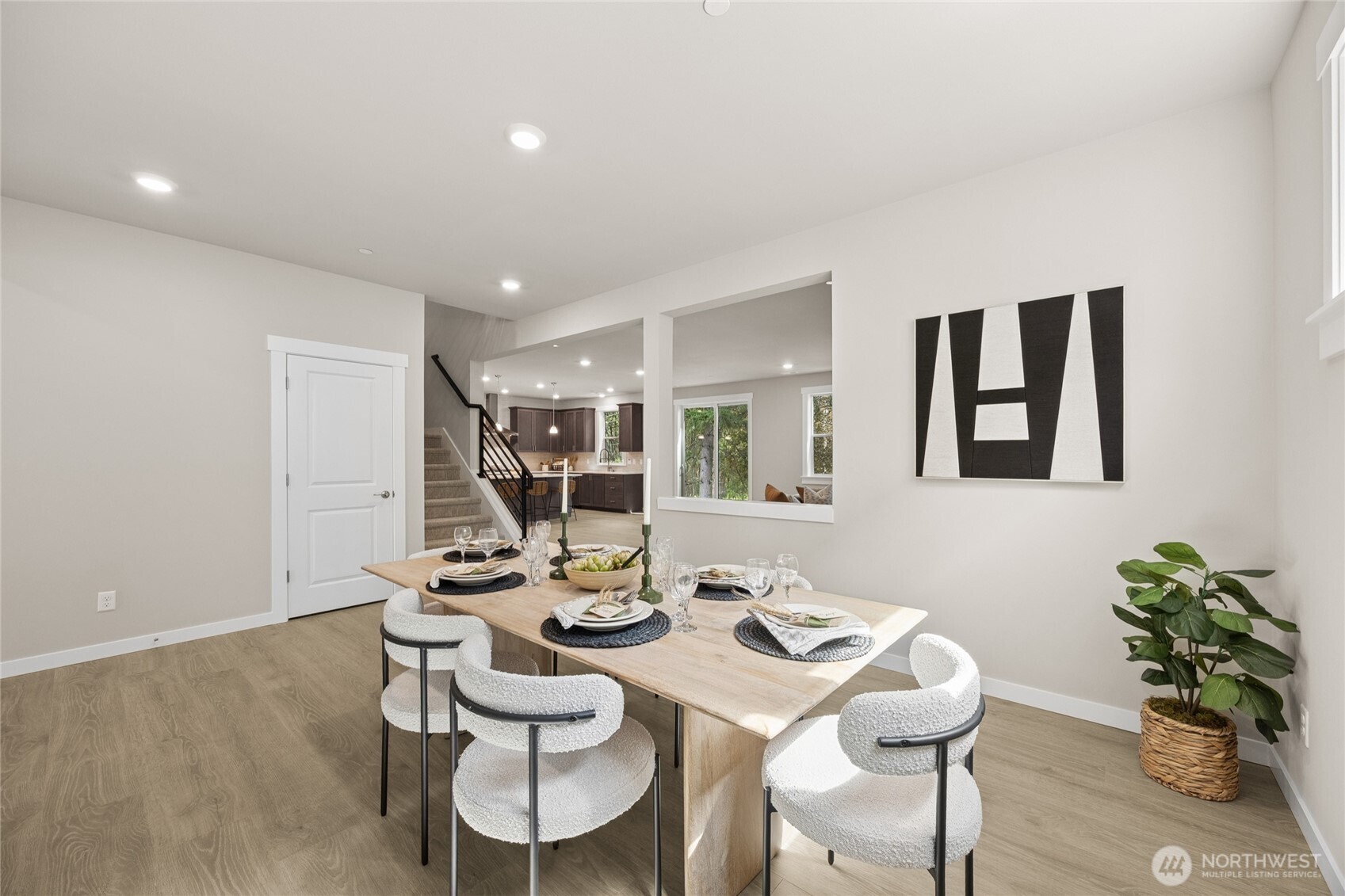 Dining area with seamless connection to the main living and kitchen spaces.