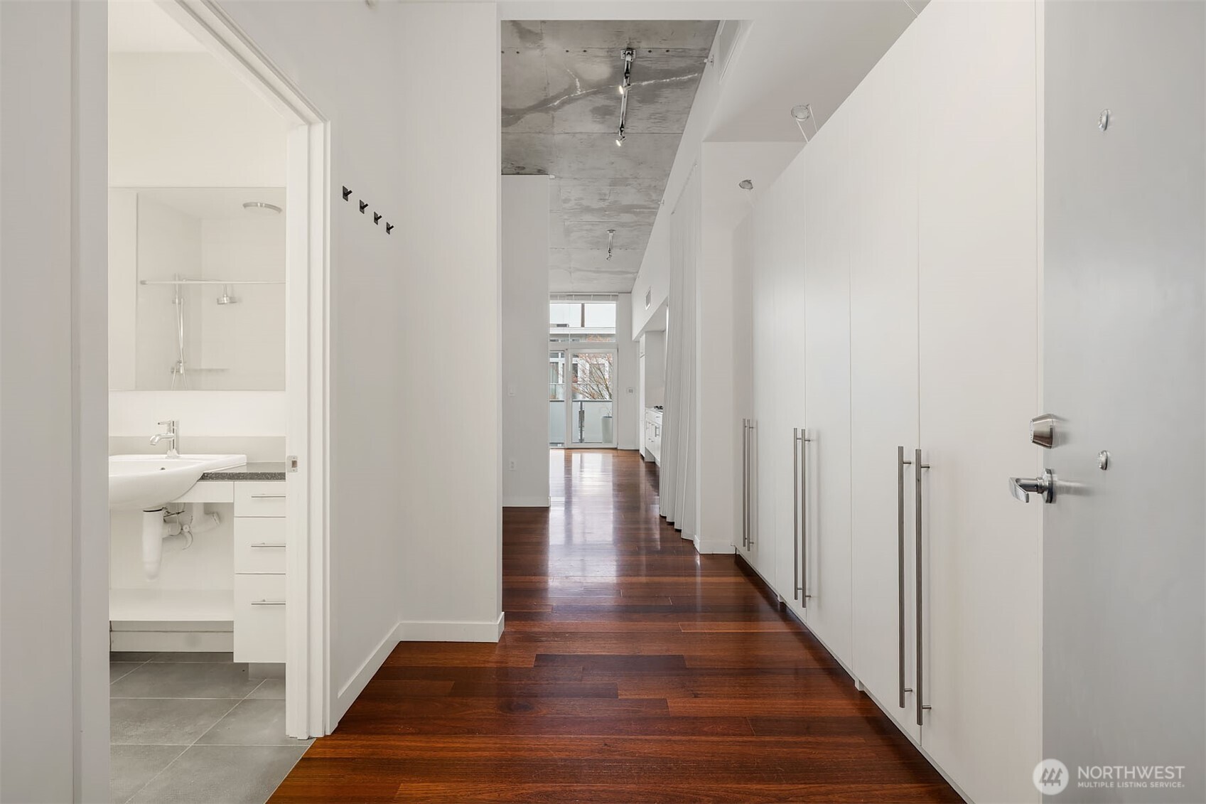 Entrance to home with central A/C