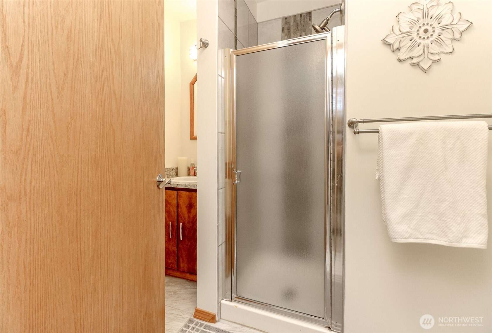 Custom 3/4 bath on lower level