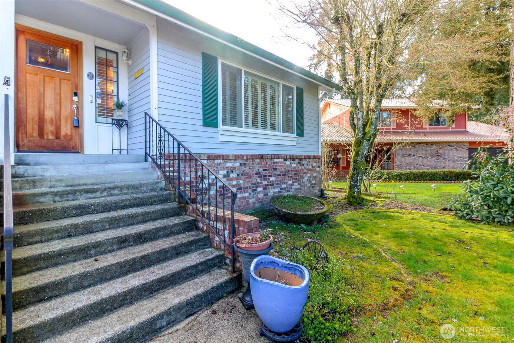 Beautifully landscaped front yard