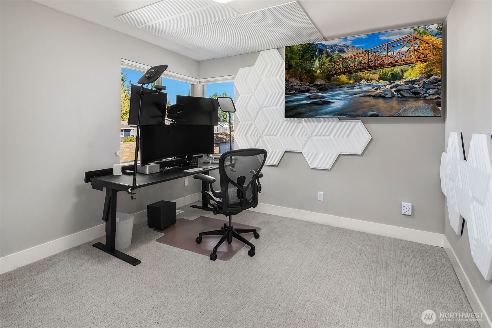 Third upstairs bedroom is currently used as an office.