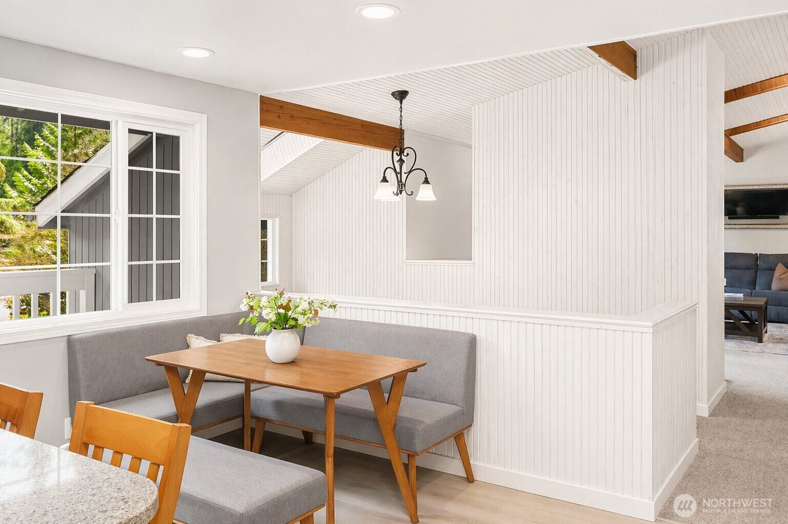 Virtual Rendering of Professionally Painted Ceilings Prior to Closing Option