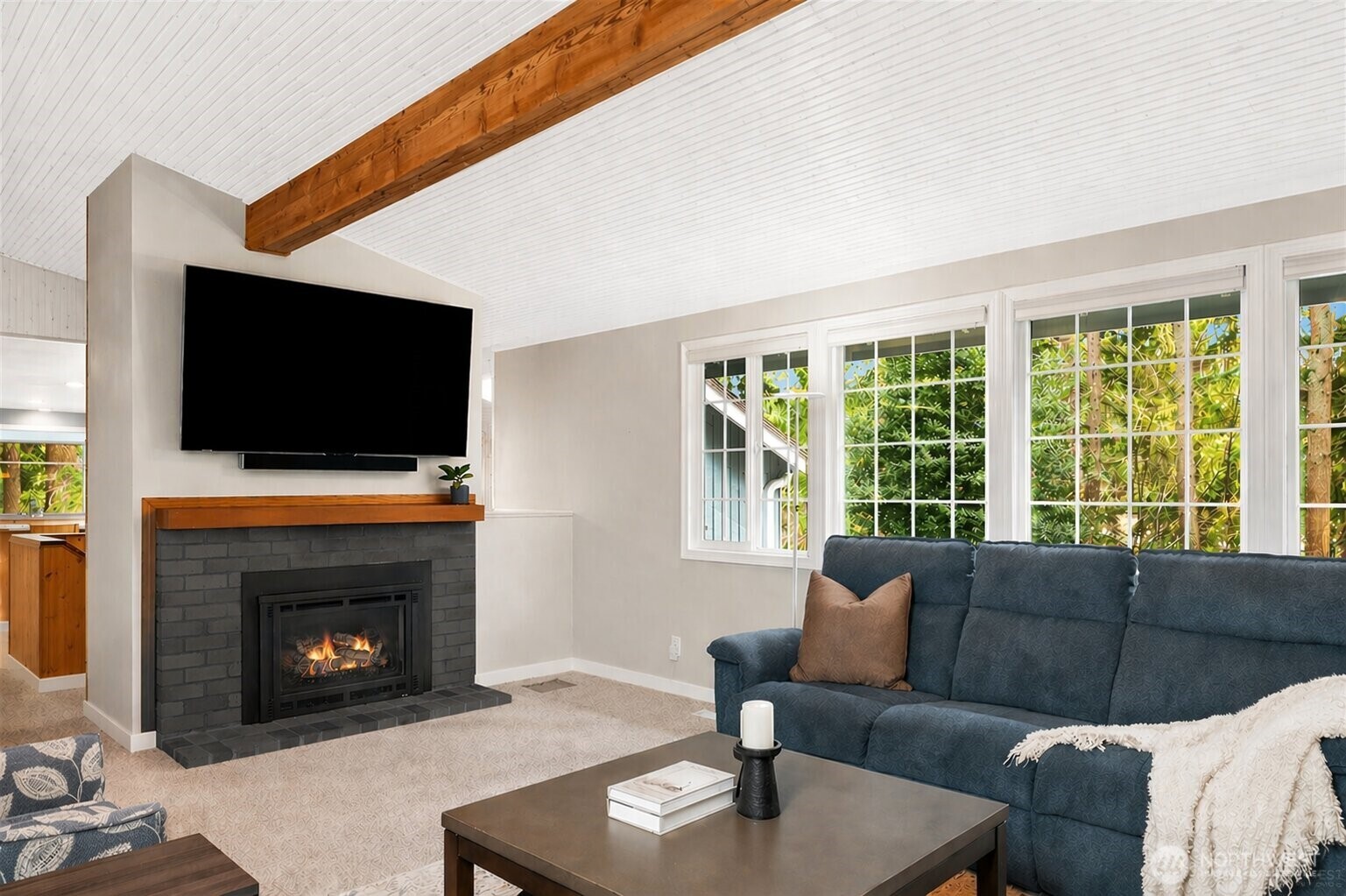 Virtual Rendering of Professionally Painted Ceilings Prior to Closing Option