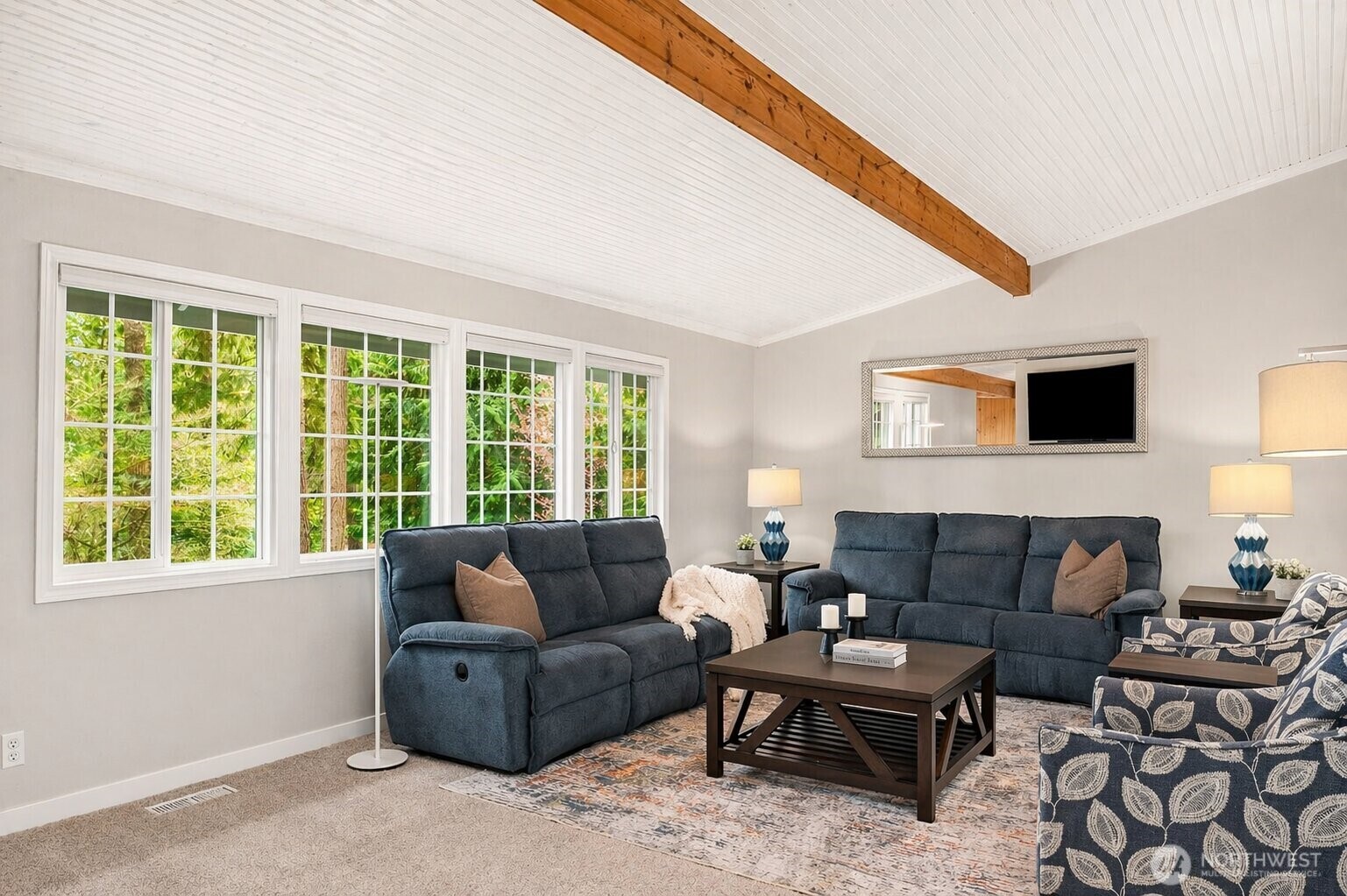 Virtual Rendering of Professionally Painted Ceilings Prior to Closing Option