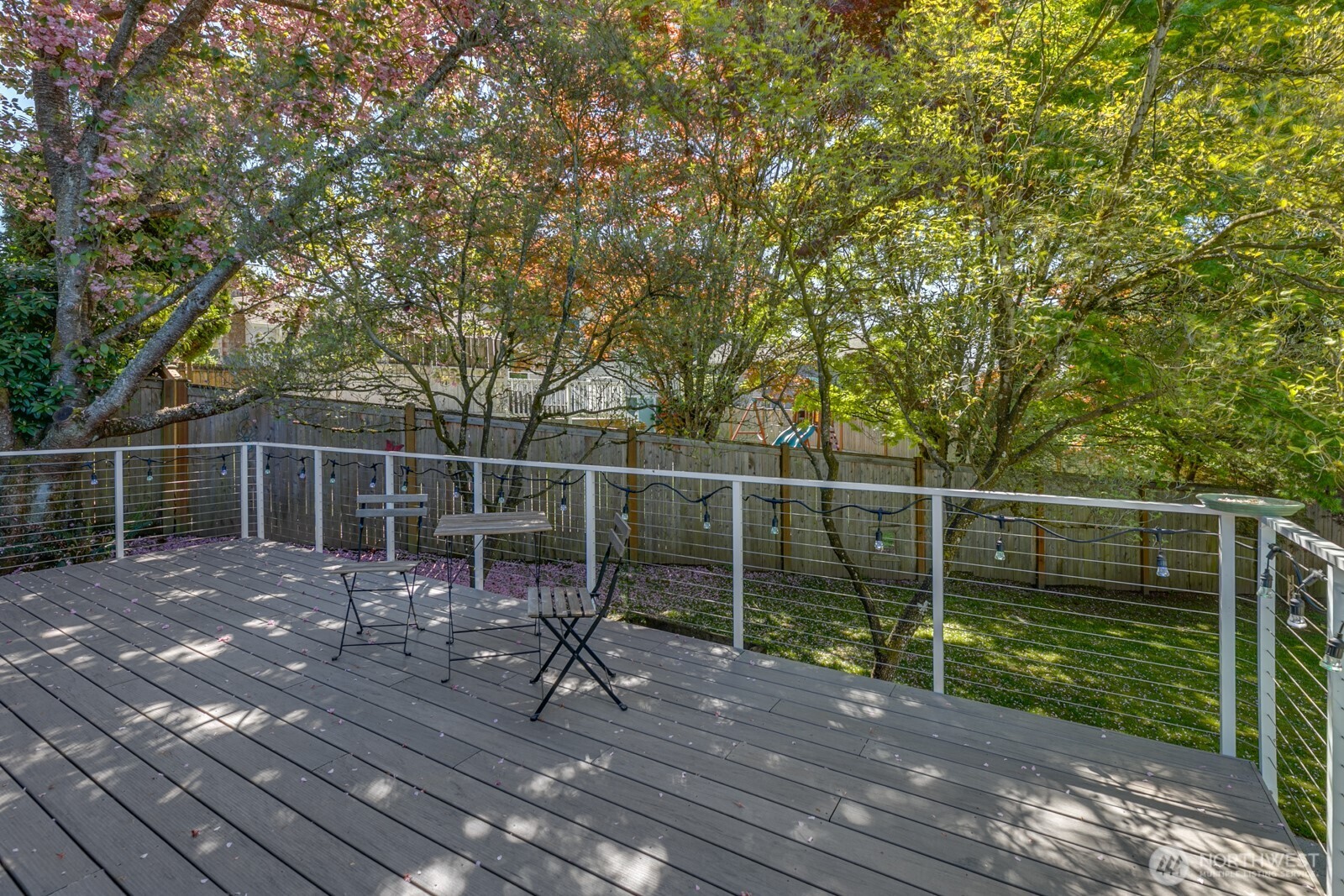Seclusion - a perfect get away from the stress of everyday life. Updated deck with cable rails and manufactured decking.