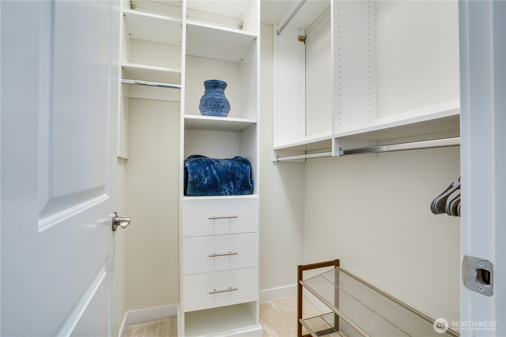 Walk-in closet in junior suite on the main floor. ALL bedrooms have walk-in closets.