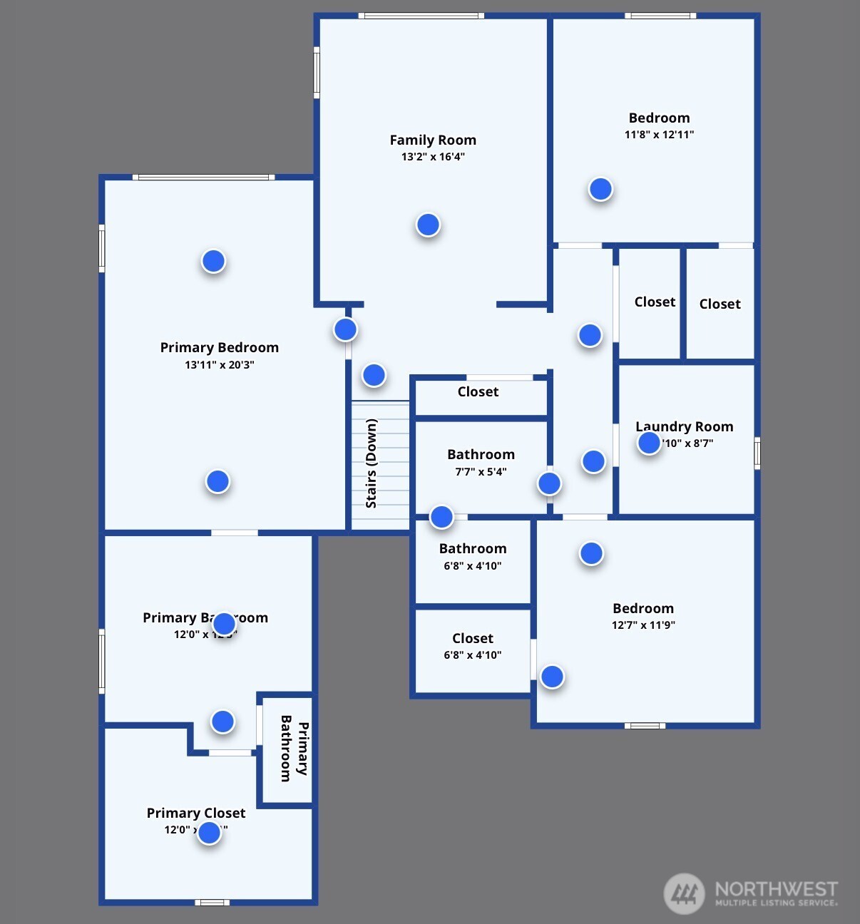 Layout of the 2nd Floor. Don’t miss the 3D Tour.